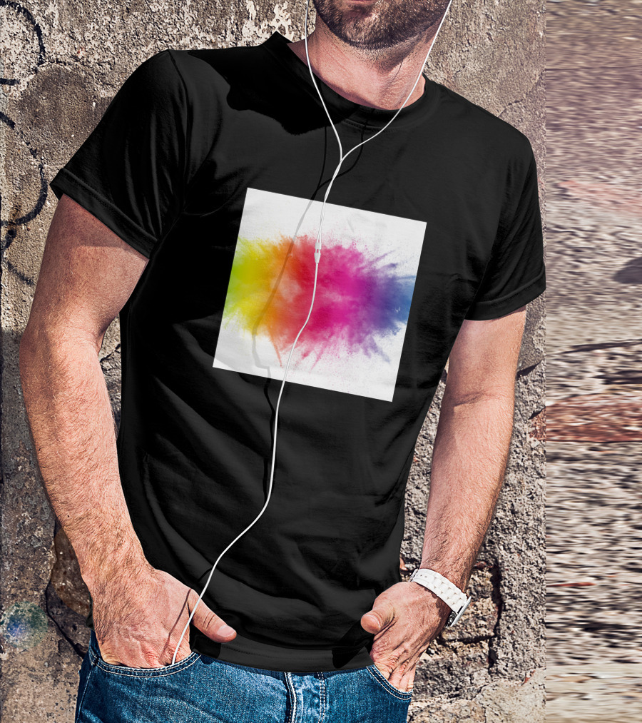 Tie Dye Vibrant Multicolor Splash Explosion T-Shirt
