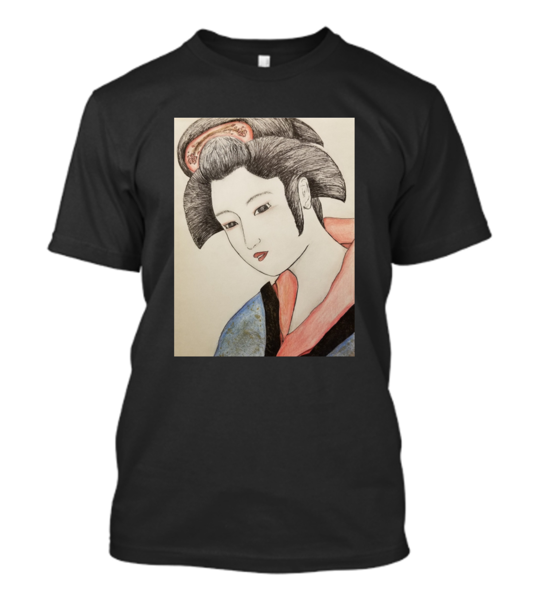 Ukiyo E Geisha Traditional Japanese T-Shirt