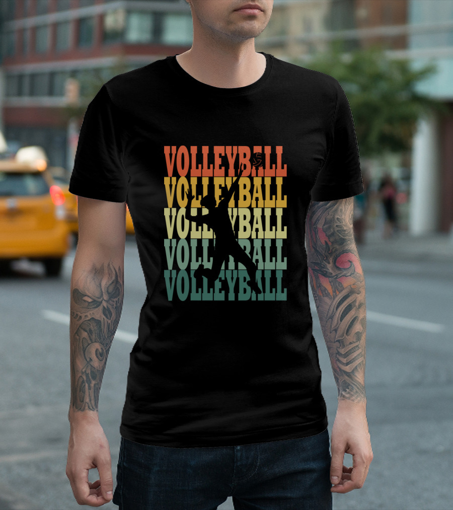 Volleyball Coach Funny Retro Volleyball T-Shirt