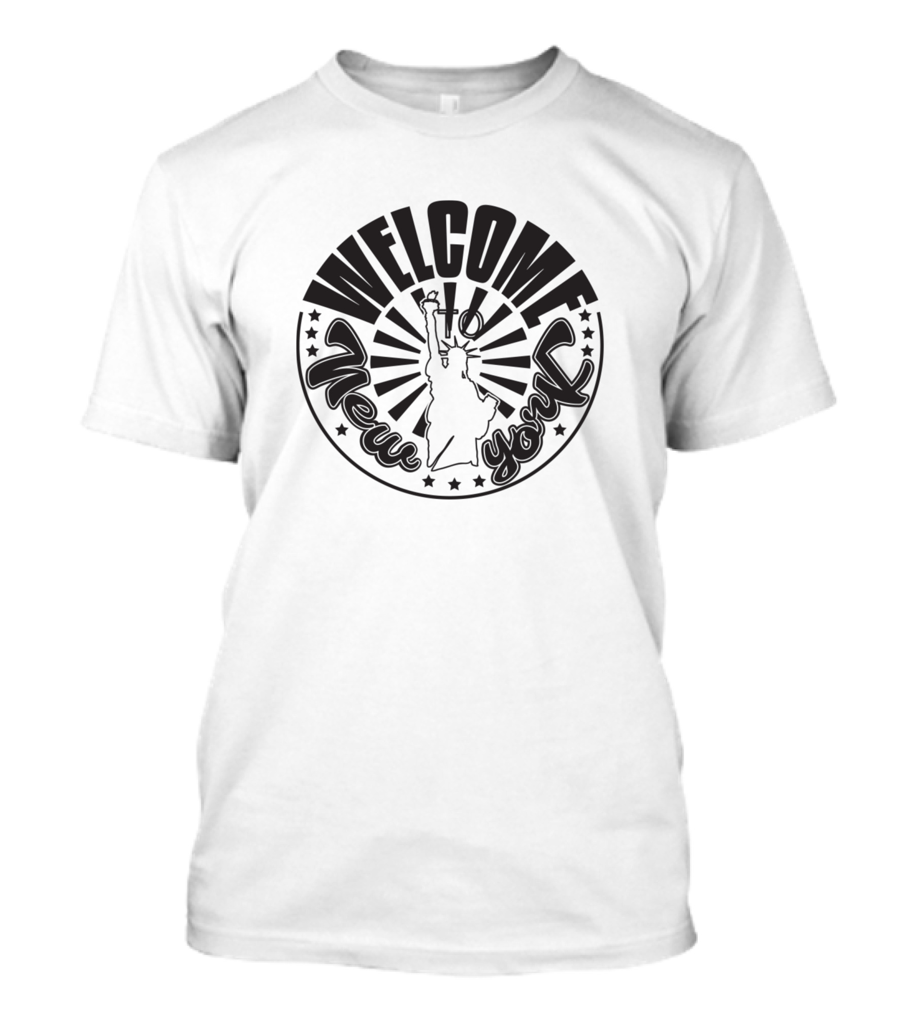 Welcome To New York City Skyline And Iconic Statue T-Shirt