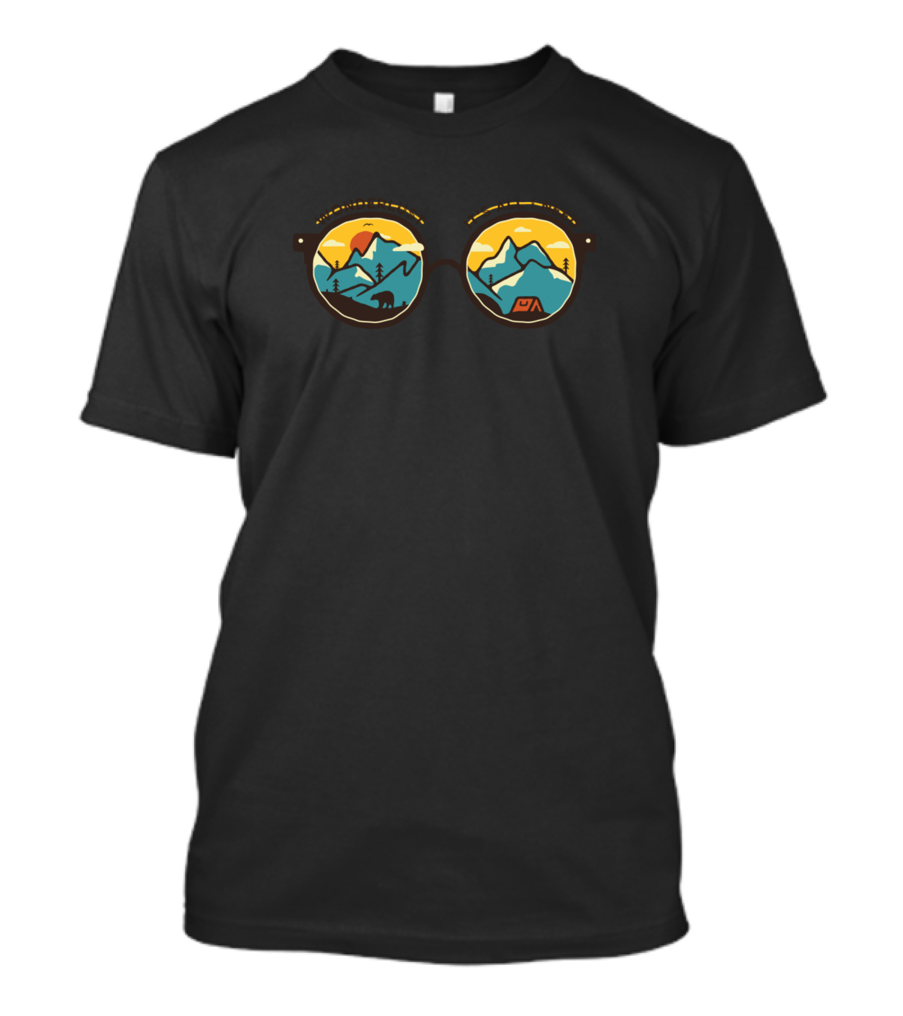 Wonderlust Its All I Need Mountain Sunglasses Adventure T-Shirt