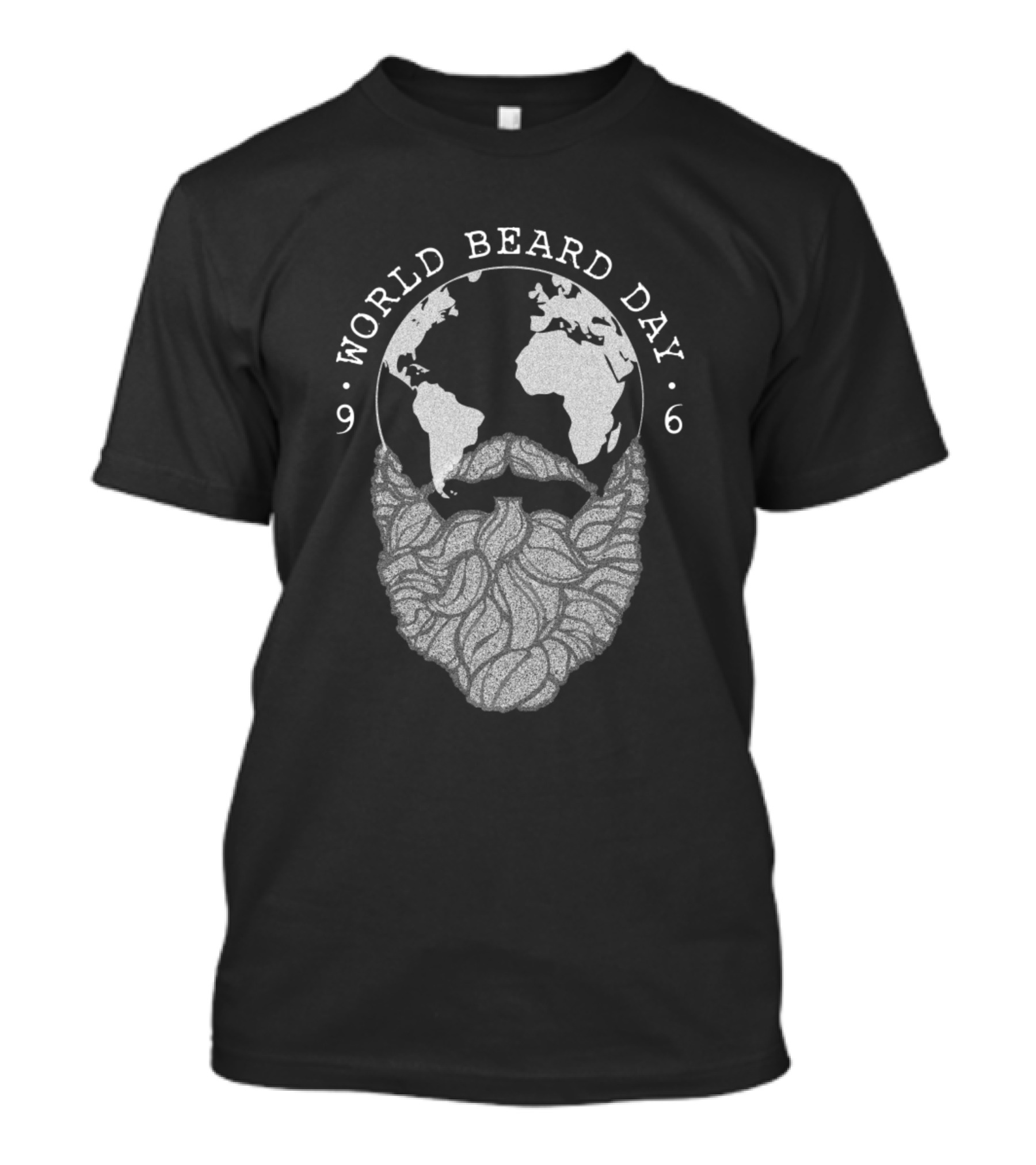 World Beard Day Globe Beard T-Shirt