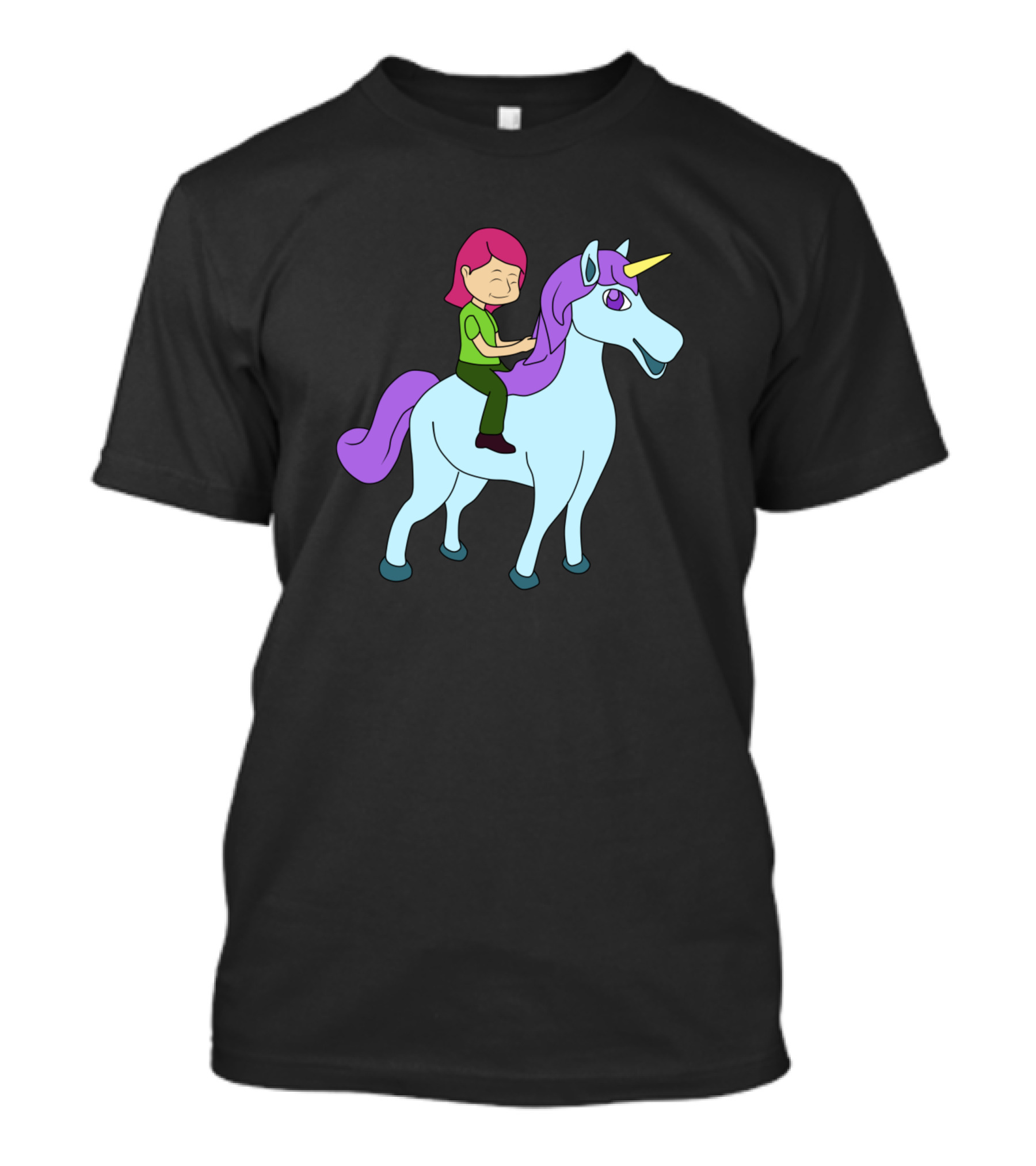 Cute Unicorn Rider Girls Pony T-Shirt
