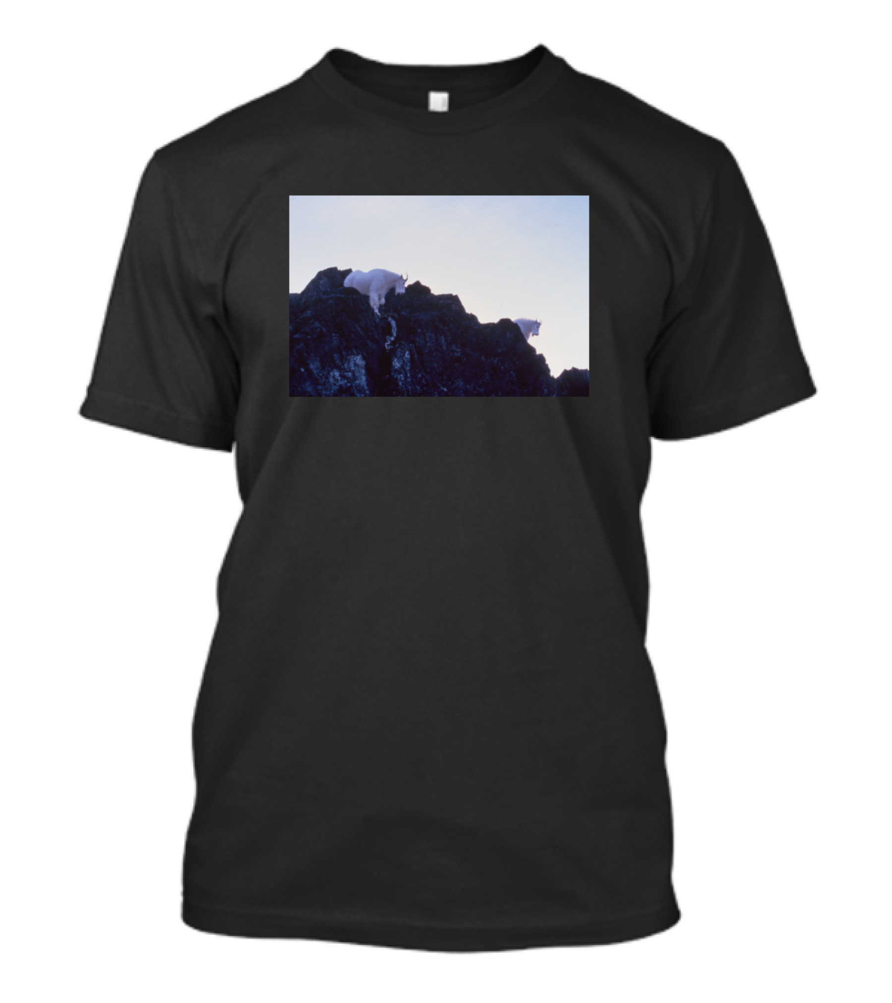 Goats On A Mountain Rocky Summit Adventure T-Shirt