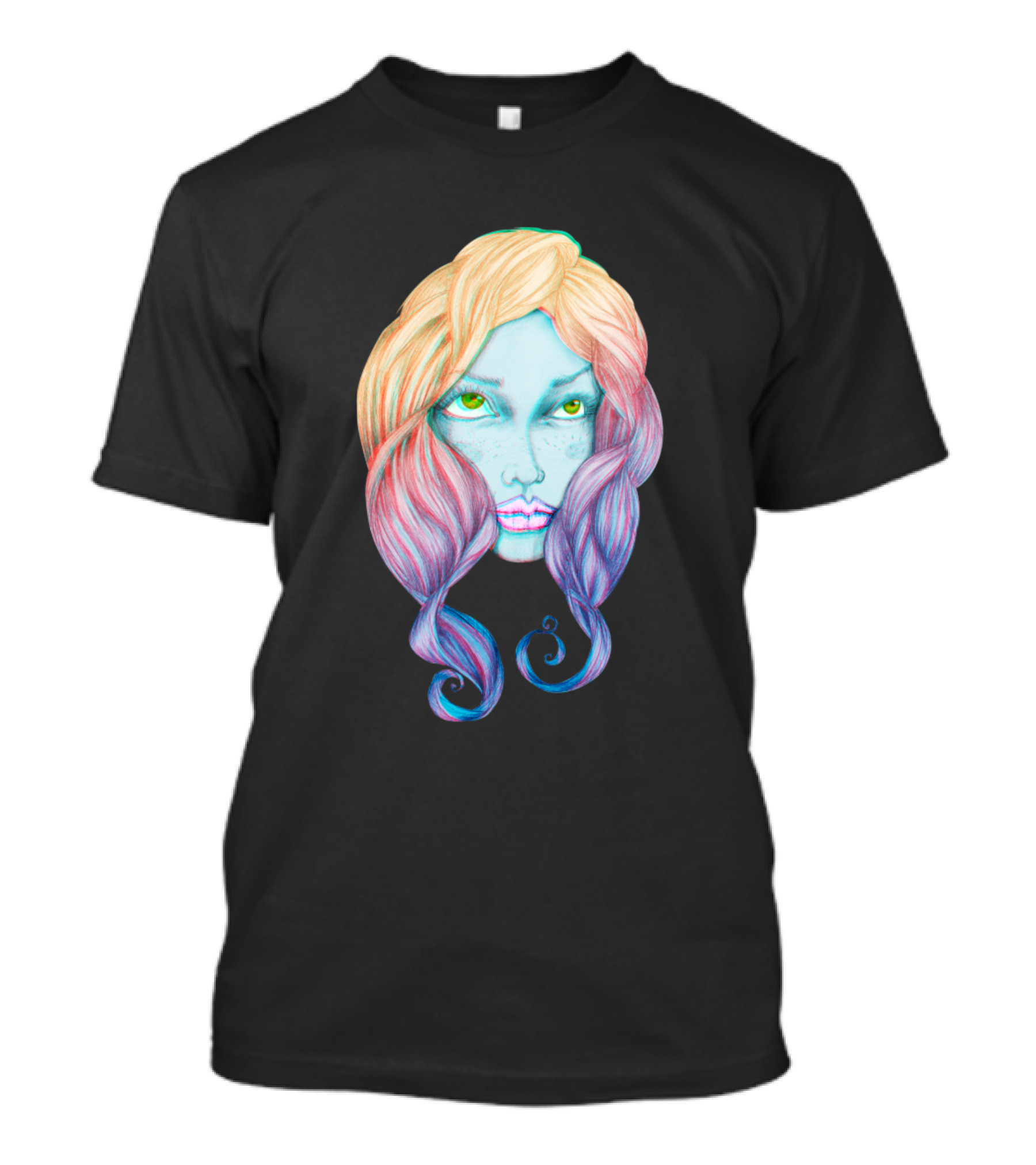 Look Up Multicolored Pastel Fantasy T-Shirt