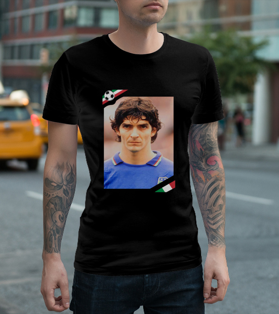 Italia Paolo Rossi Soccer Legend T-Shirt