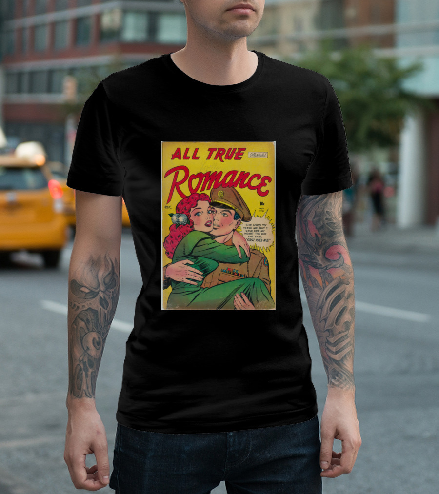 All True Romance Retro Comic Book Cover T-Shirt