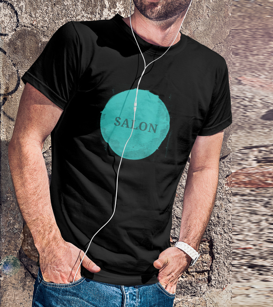 SALON Turquoise Abstract Circle T-Shirt