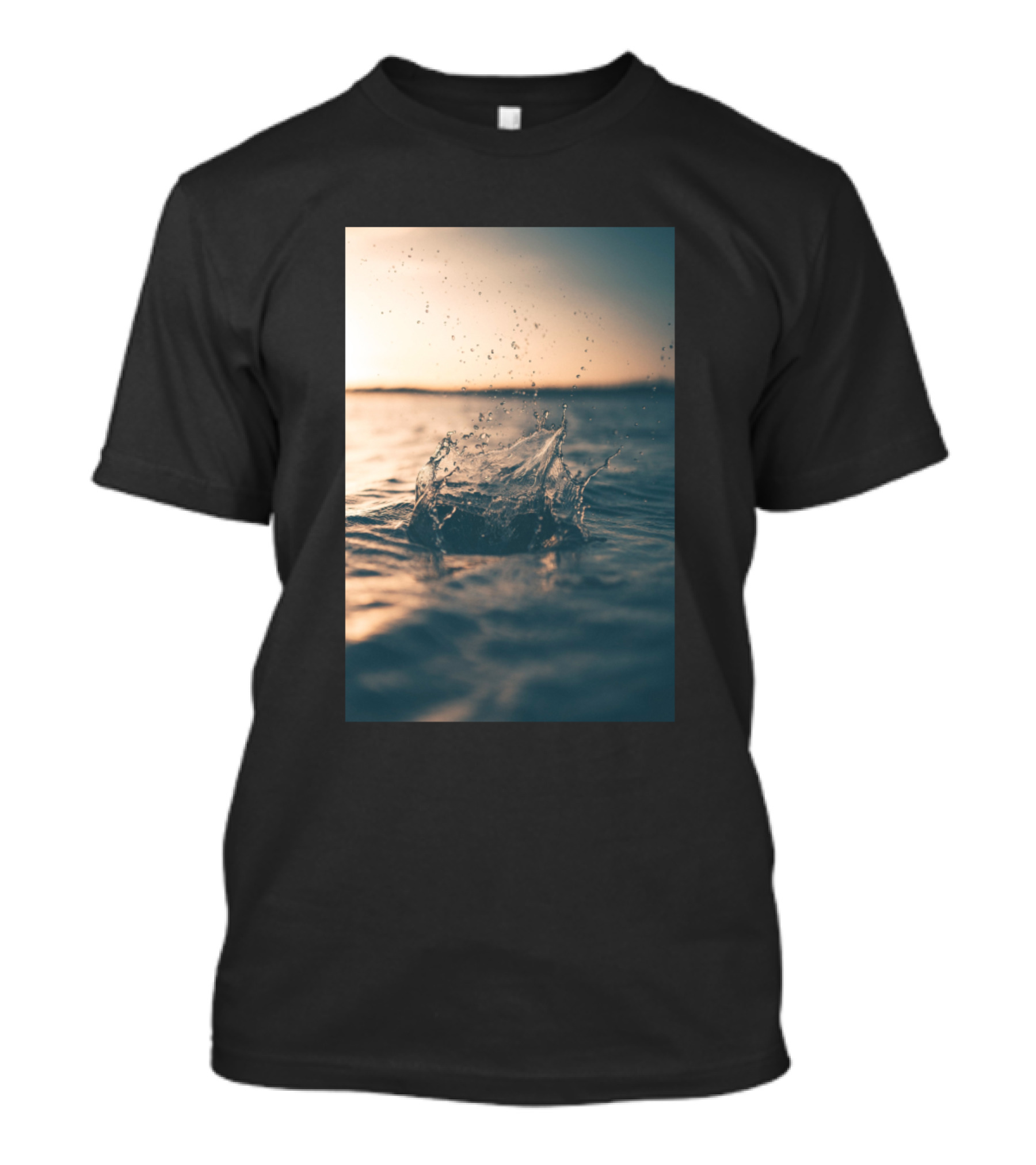 Sea Purity Splash At Sunset T-Shirt