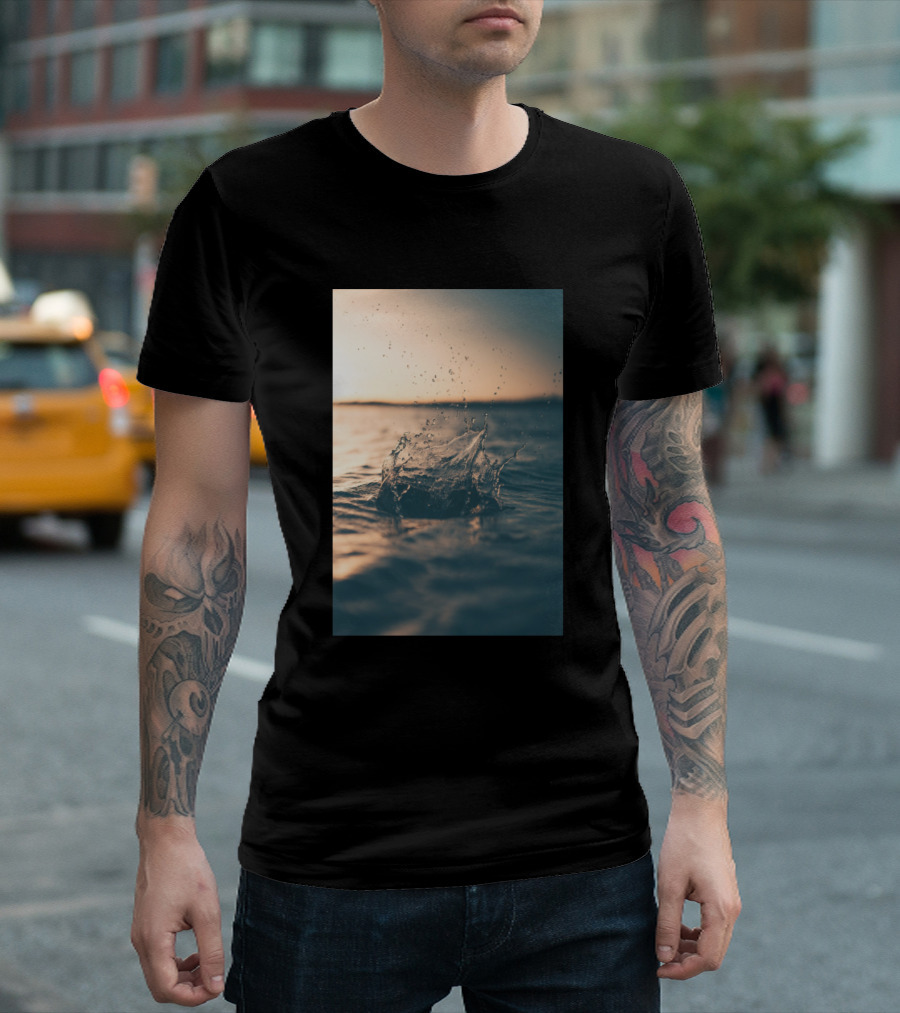 Sea Purity Splash At Sunset T-Shirt