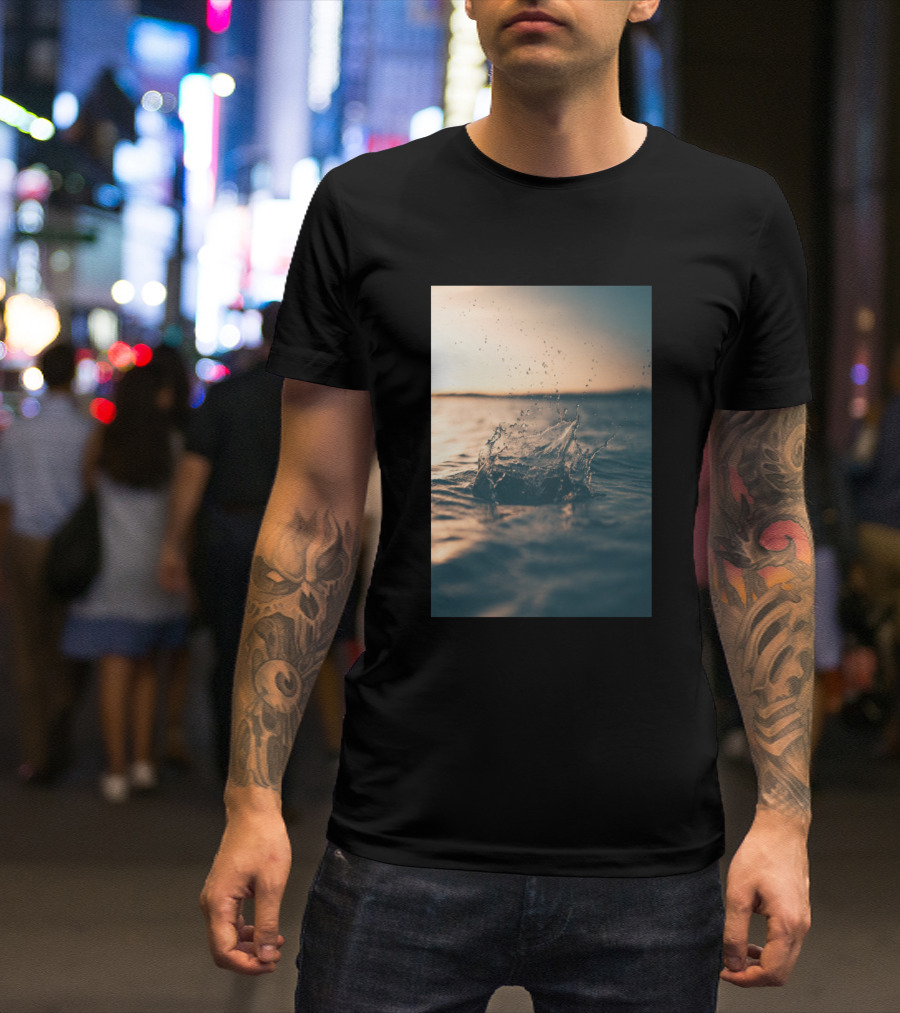 Sea Purity Splash At Sunset T-Shirt