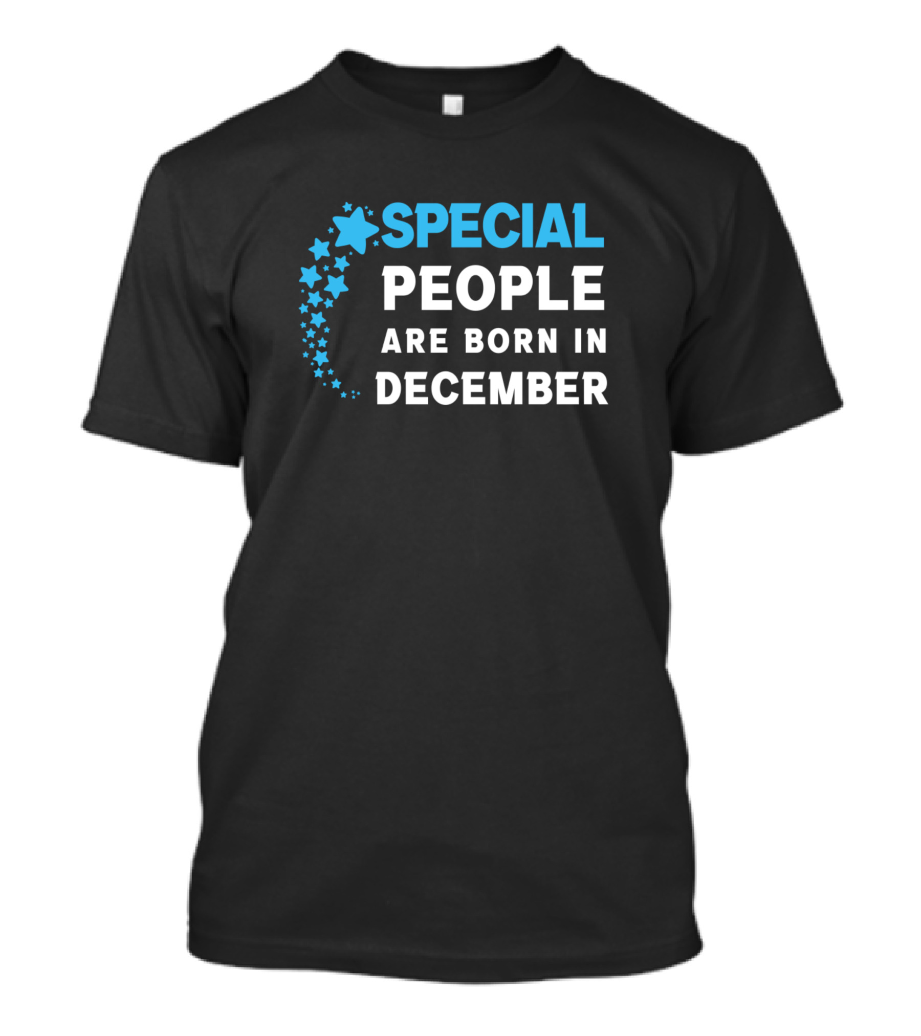 Special People Are Born In December Stars T-Shirt