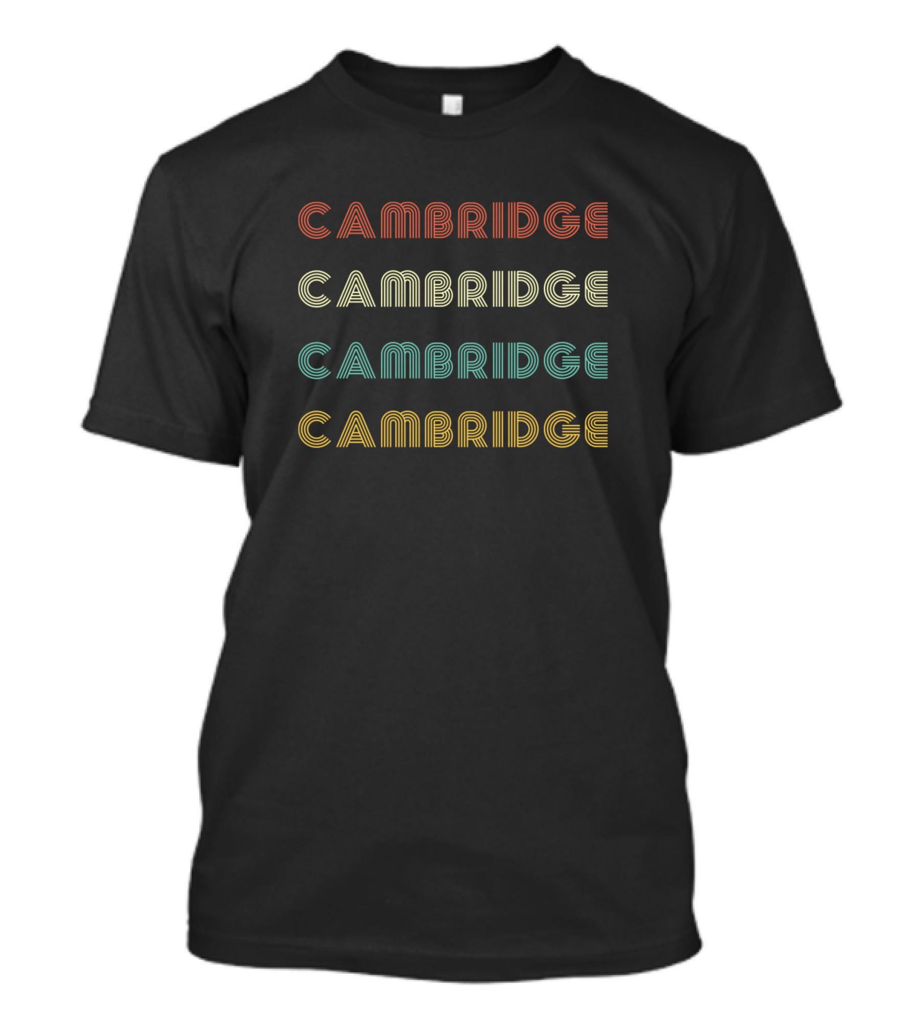 Vintage Retro Cambridge Repeat T-Shirt