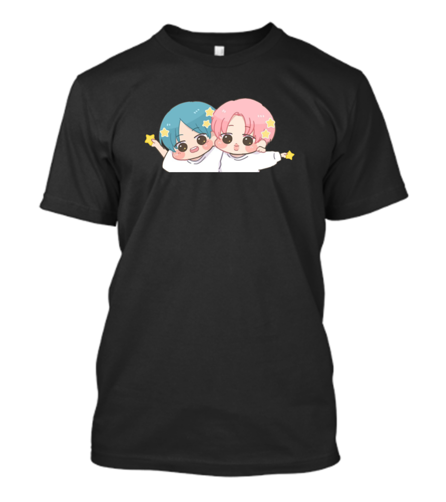 Vmin BTS Chibi Cartoon Stars T-Shirt