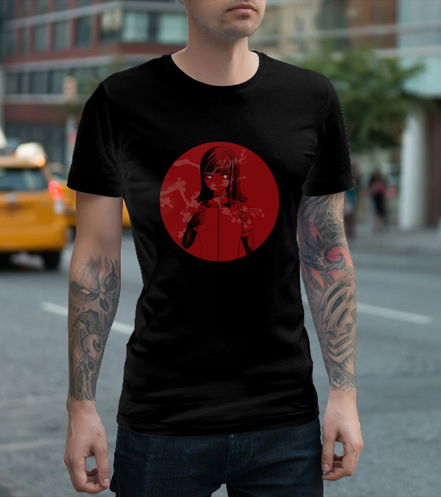 Akudama Drive Swindler Red Circle Ordinary Person Fan T-Shirt