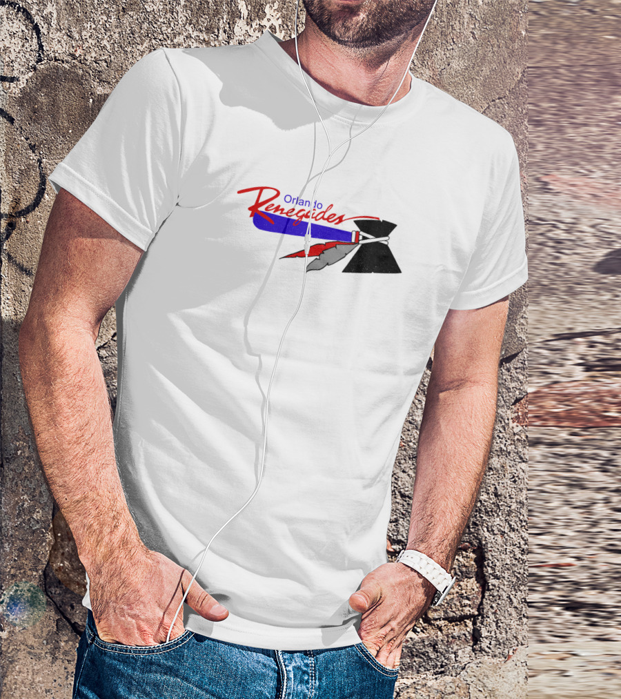 Orlando Renegades USFL Football Team Logo 1985 Defunct Franchise T-Shirt