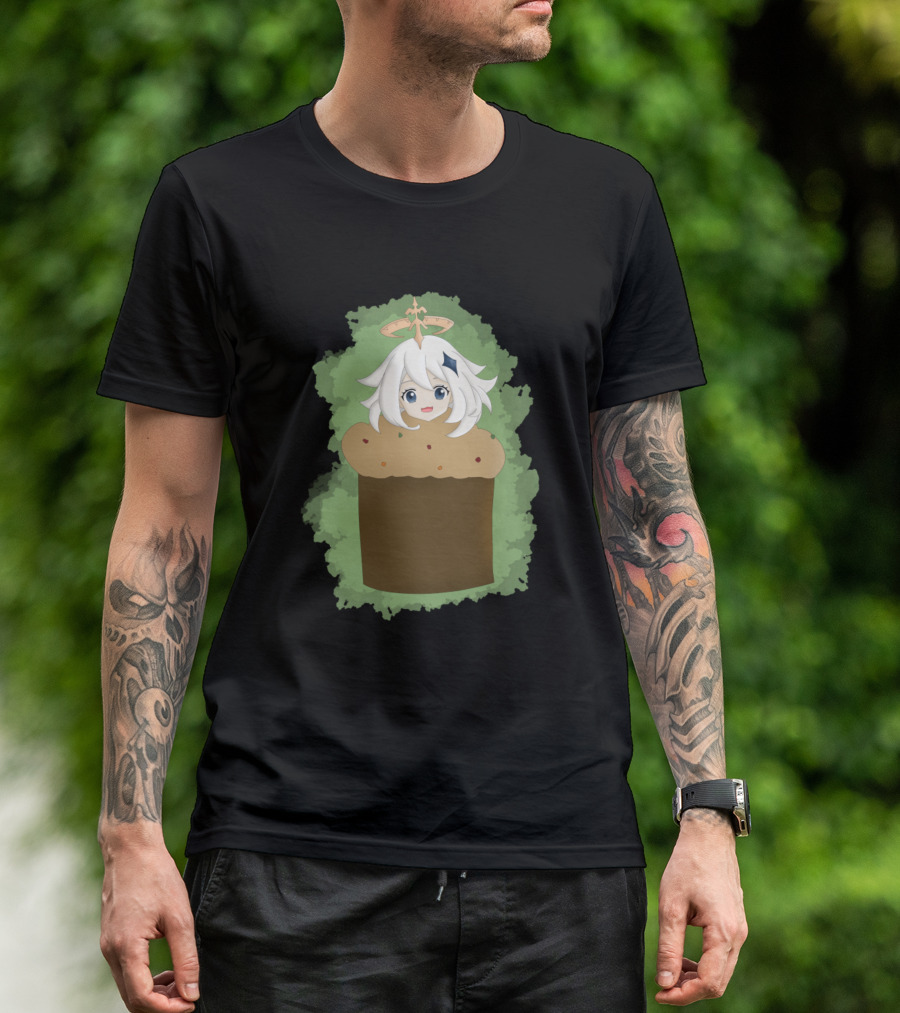 Emergencial Christmas Food Paimonttone Paimon Panettone Genshin Impact Crossover T-Shirt