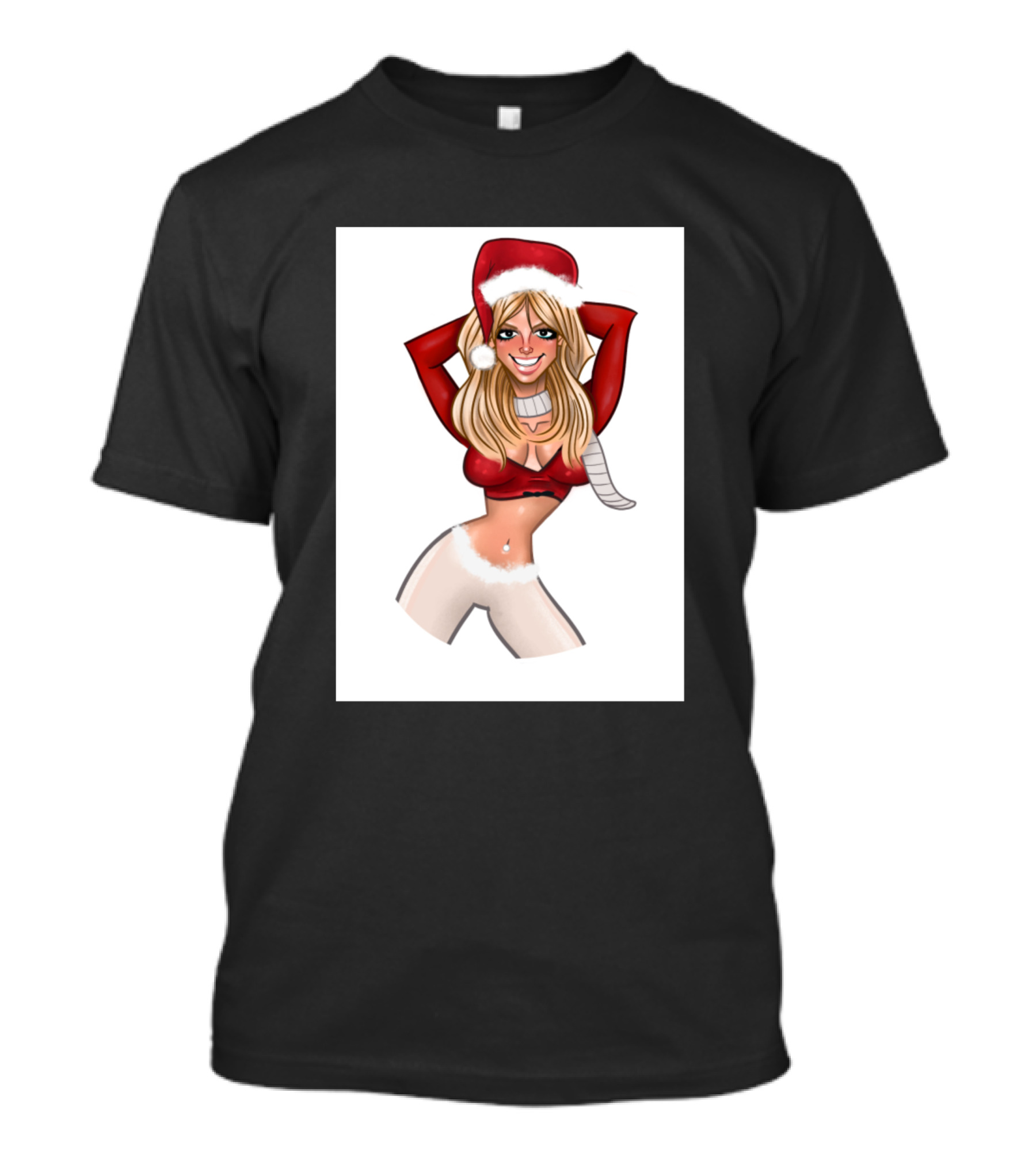 Merry Britsmas Festive Santa Hat T-Shirt