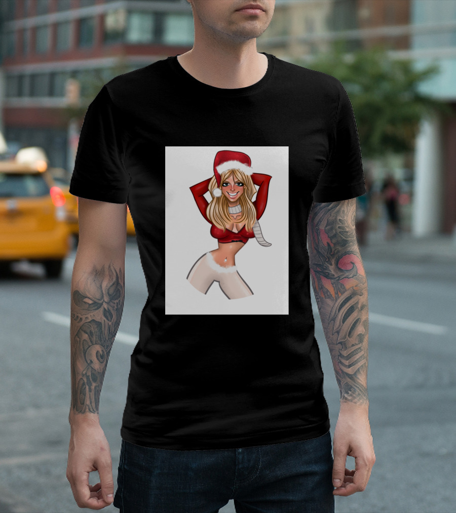Merry Britsmas Festive Santa Hat T-Shirt