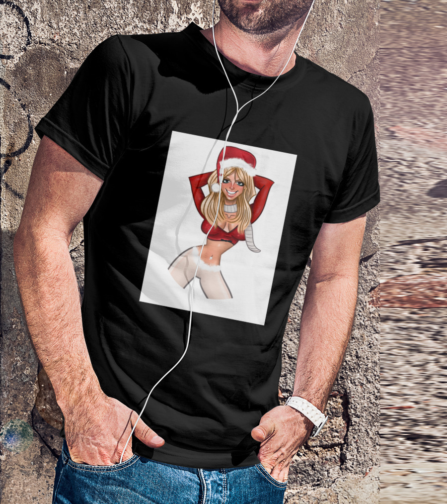 Merry Britsmas Festive Santa Hat T-Shirt