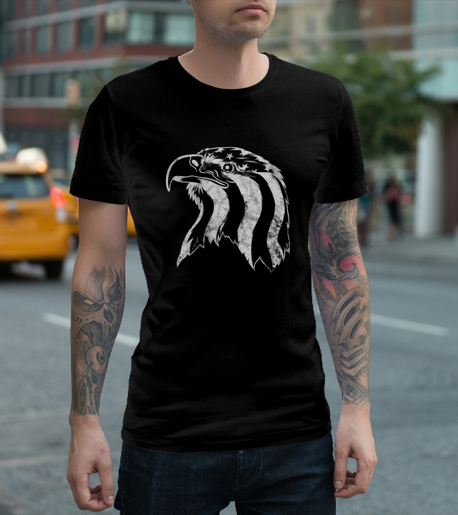 Patriotic Eagle American Flag USA 4th Of July Pride T-Shirt
