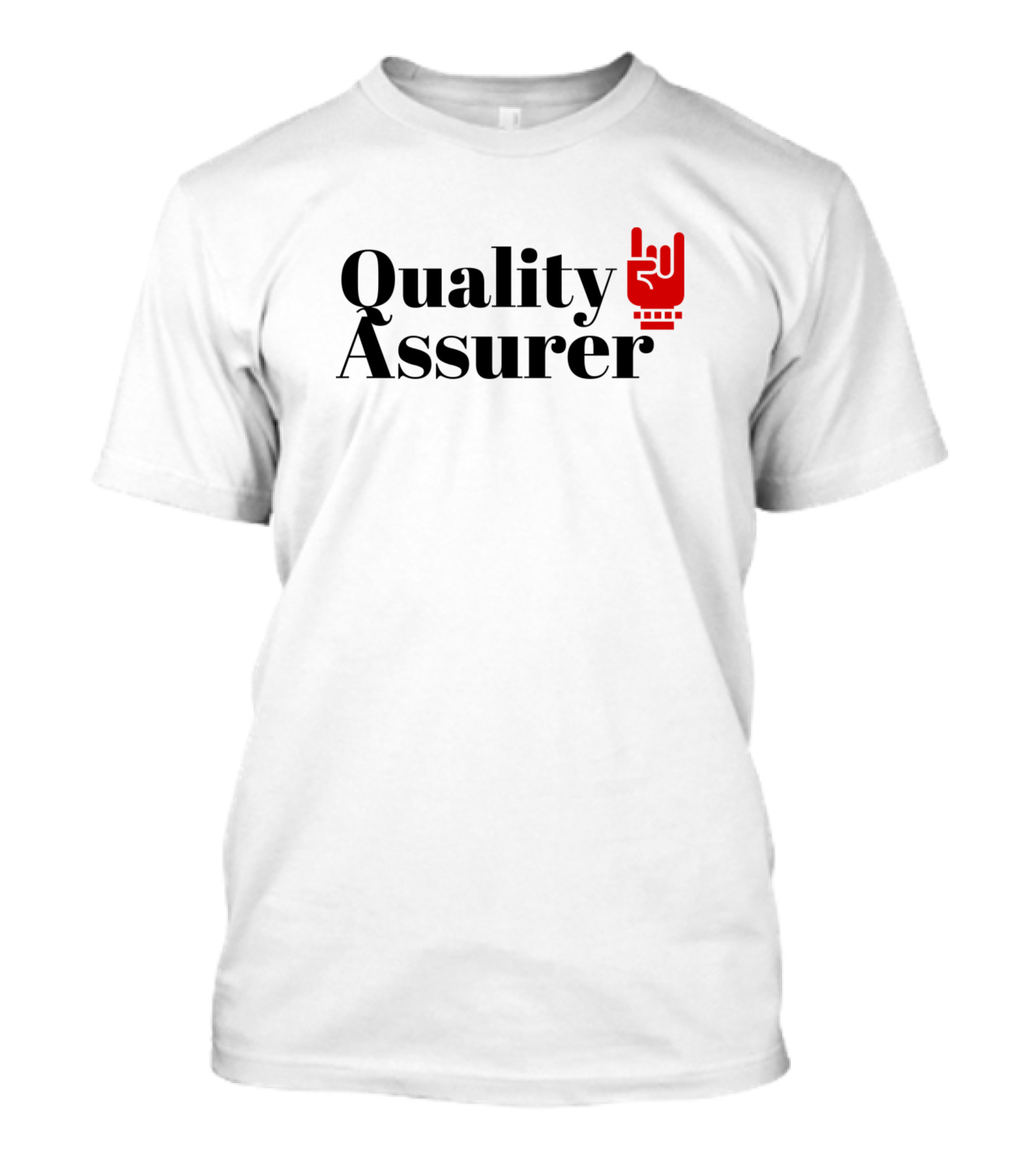 Quality Assurer Rock Hand T-Shirt