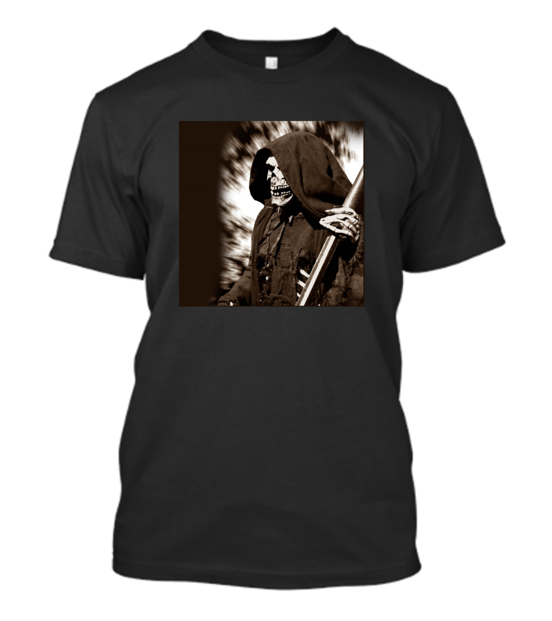 Grim Reaper Haunted Skeleton Death Enforcement T-Shirt