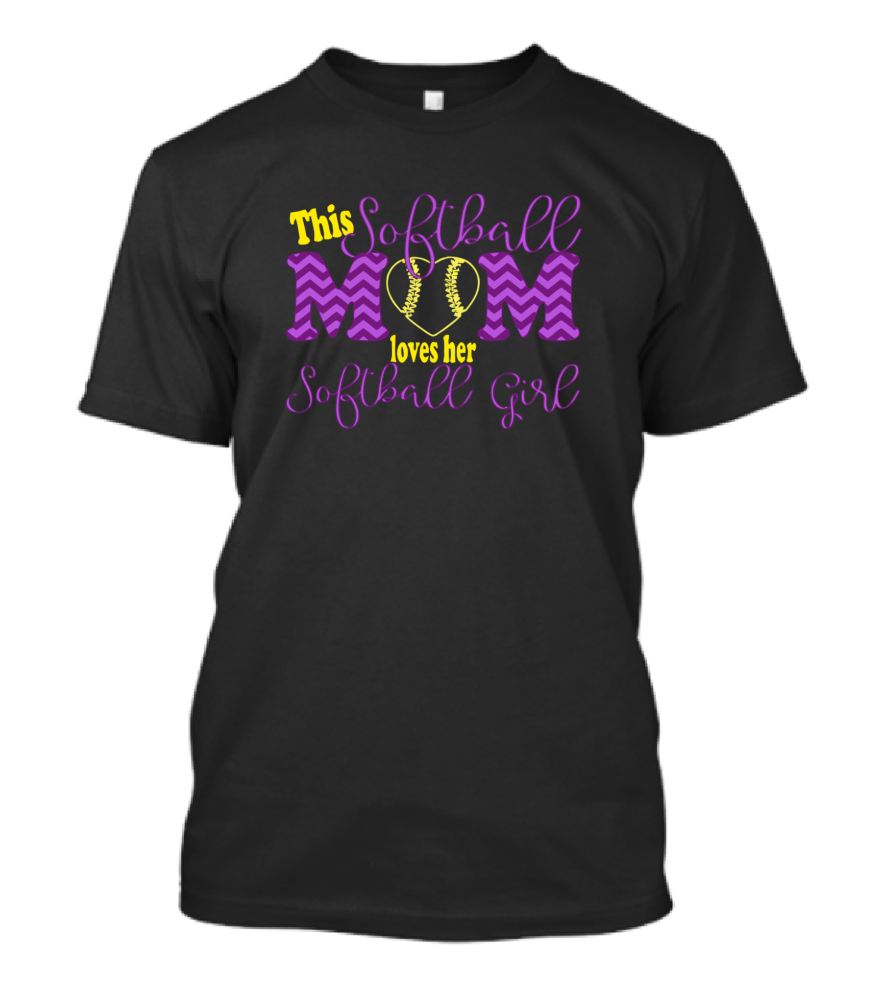 This Softball Mom Loves Her Softball Girl T-Shirt
