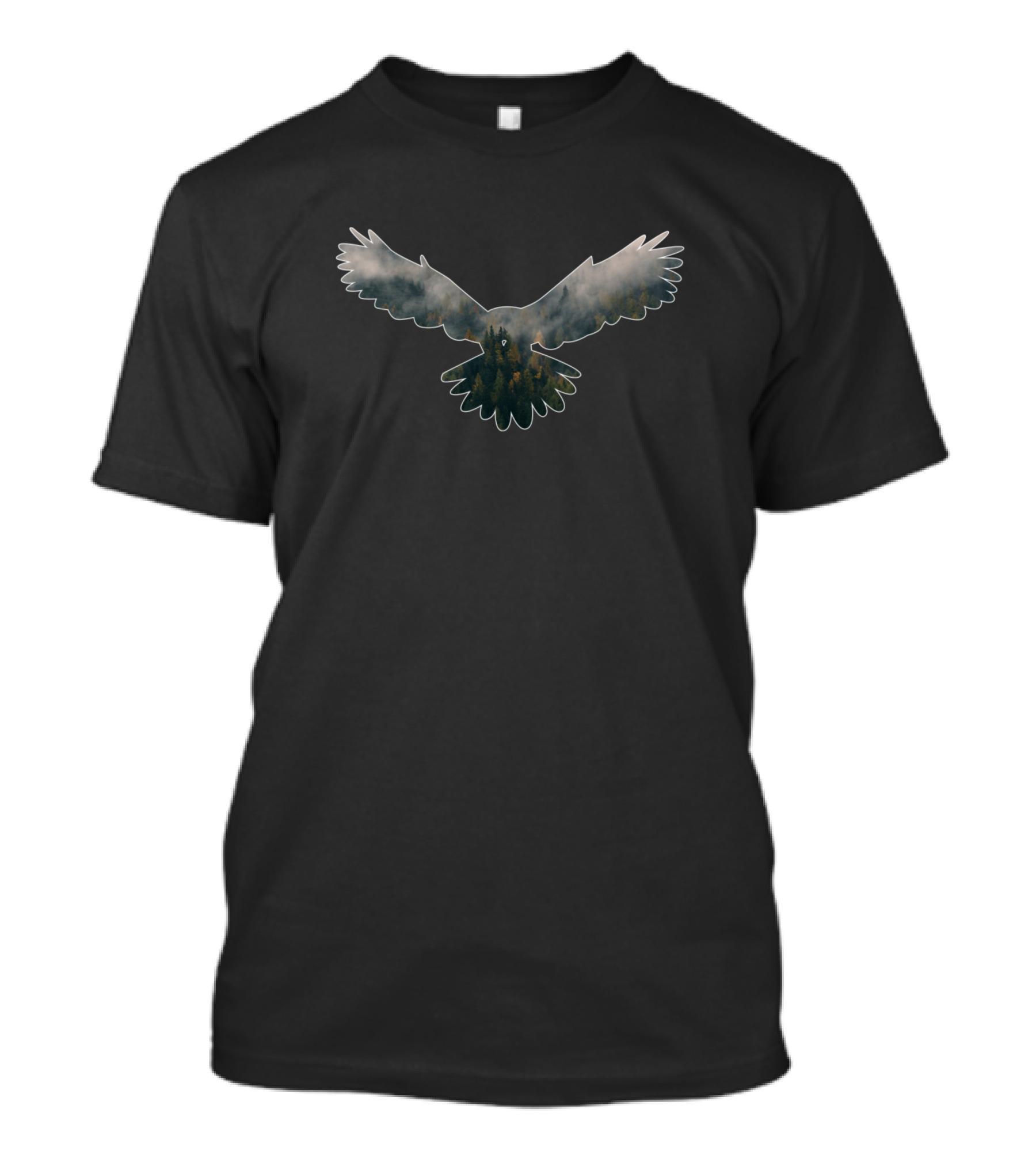 Eagle Forest Silhouette With Nature's Reflection T-Shirt