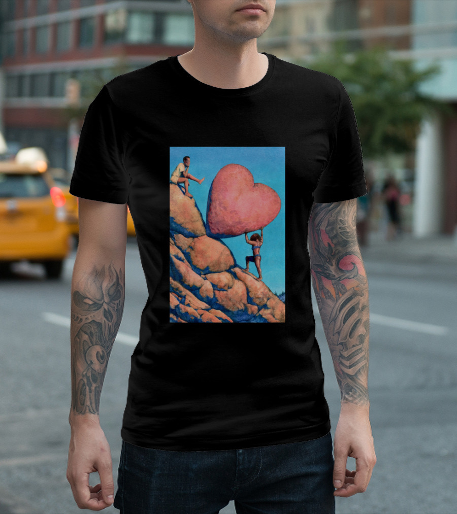 For The Sake Of Love Heart Mountain Climb T-Shirt