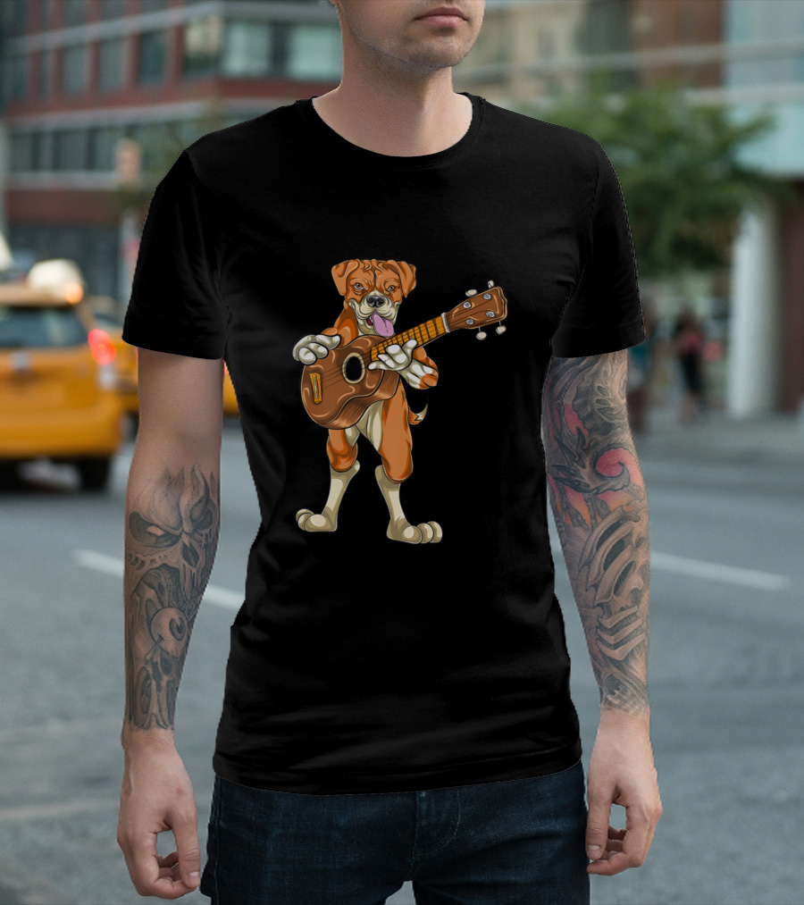 Guitarist Bassist Music Bass Guitar Dog T-Shirt