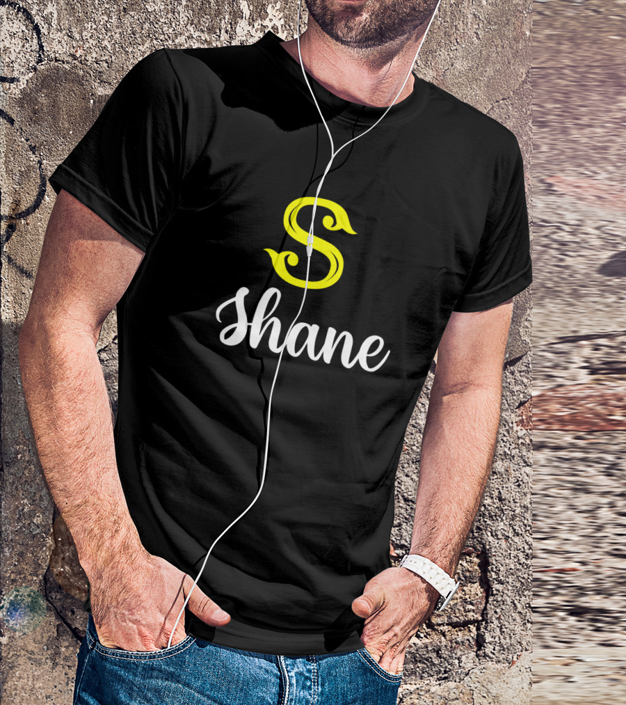 S Shane Surname Second Name Shane T-Shirt