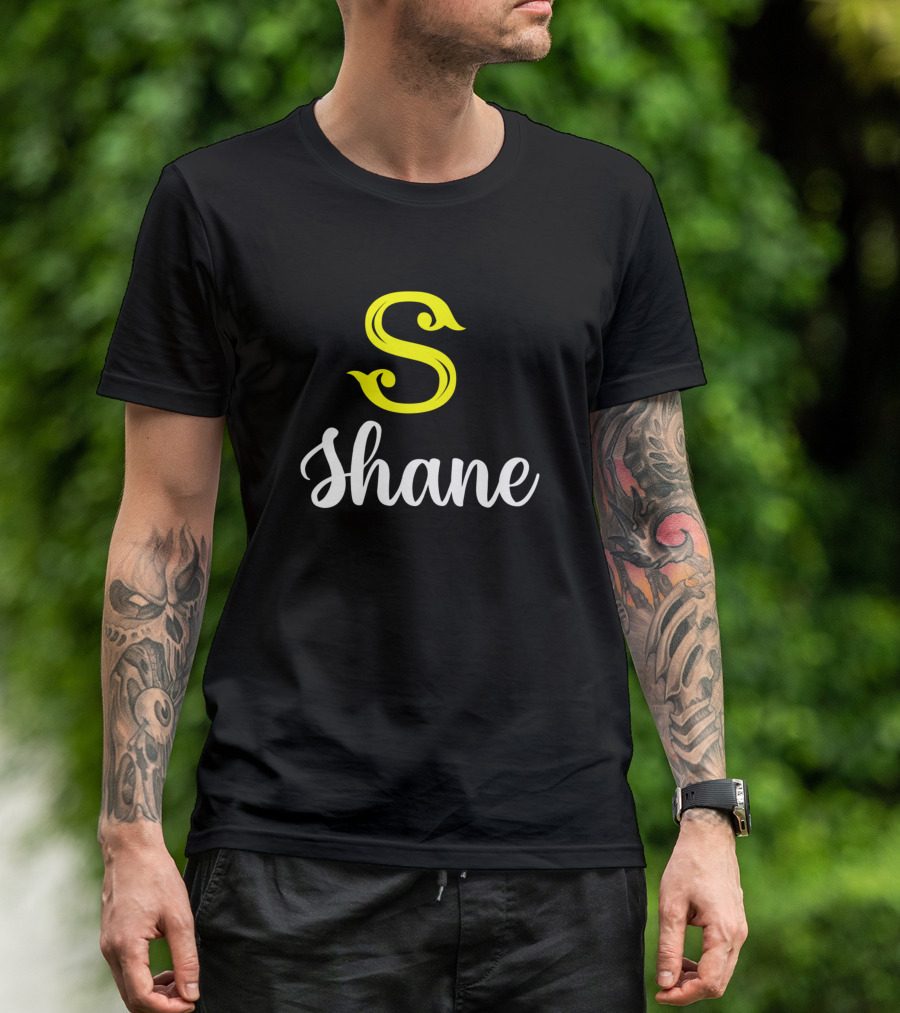 S Shane Surname Second Name Shane T-Shirt