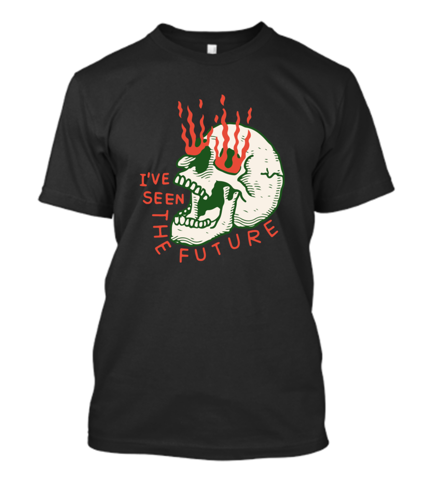 I've Seen The Future Flaming Skull T-Shirt