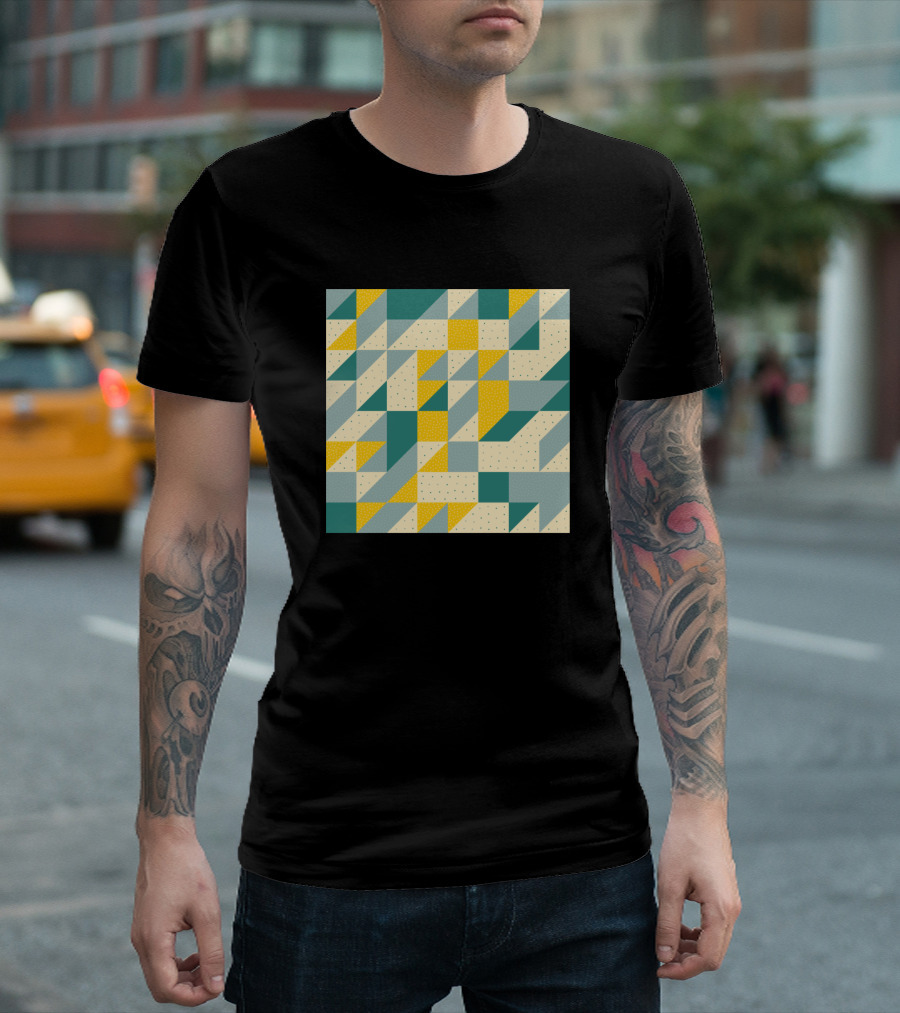 Modern Geometric Triangle T-Shirt