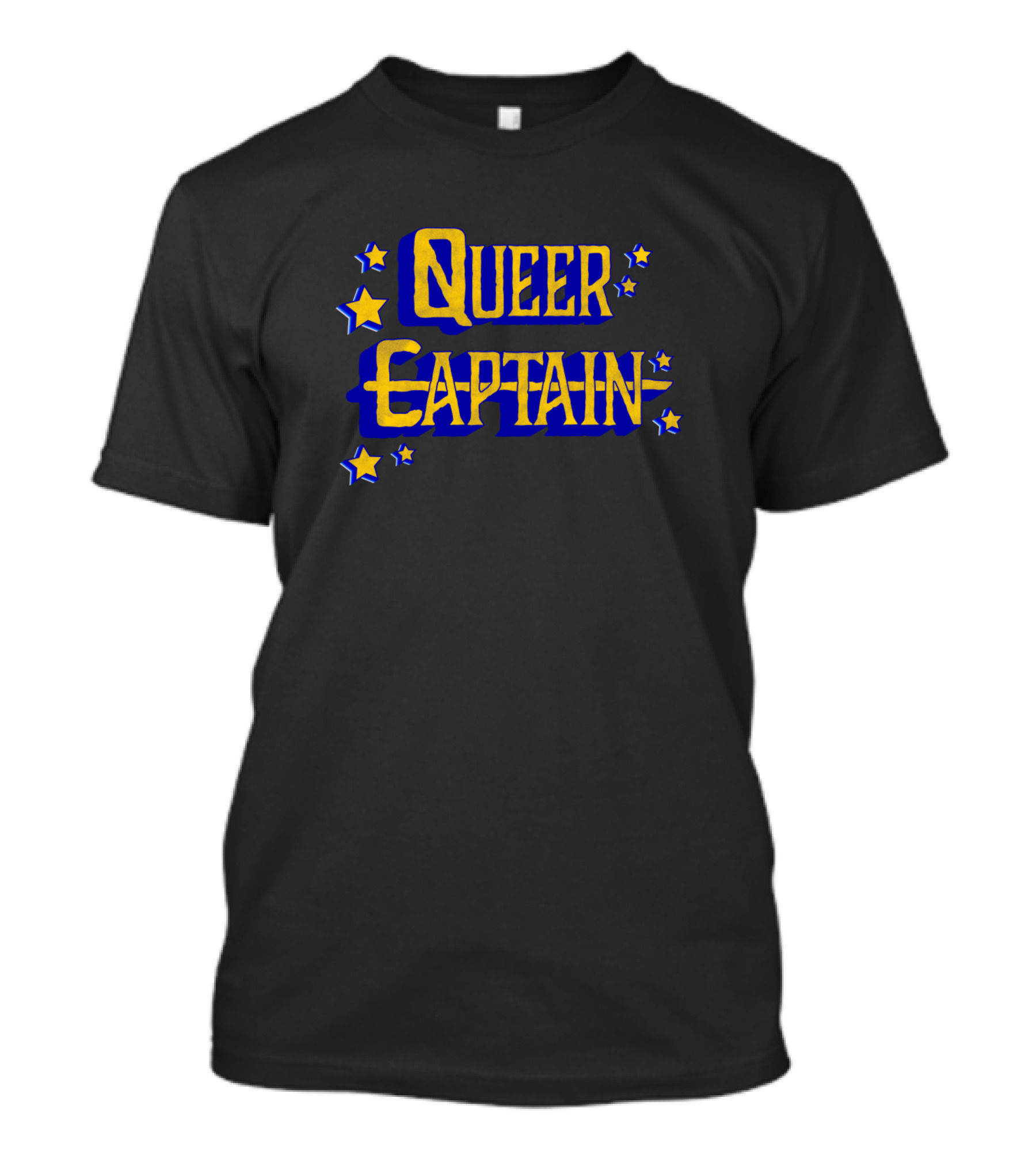 Queer Captain Starry Text T-Shirt