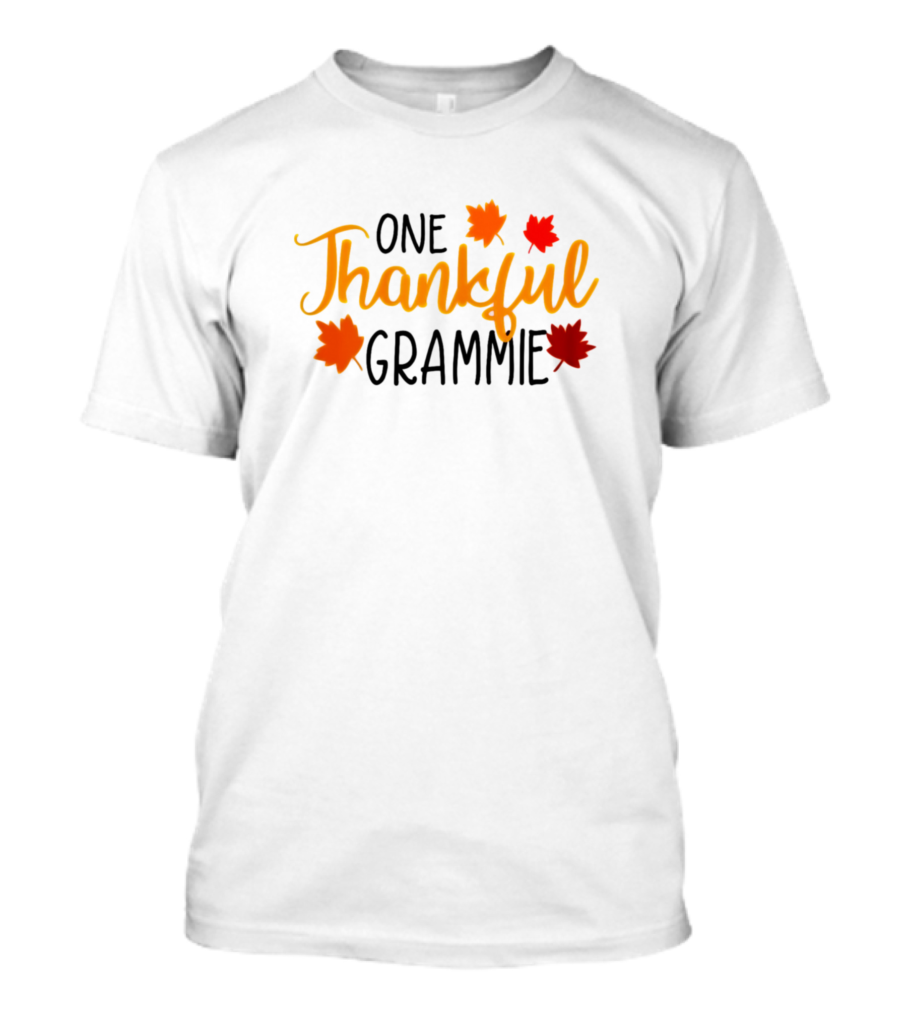 One Thankful Grammie With Fall Leaves T-Shirt