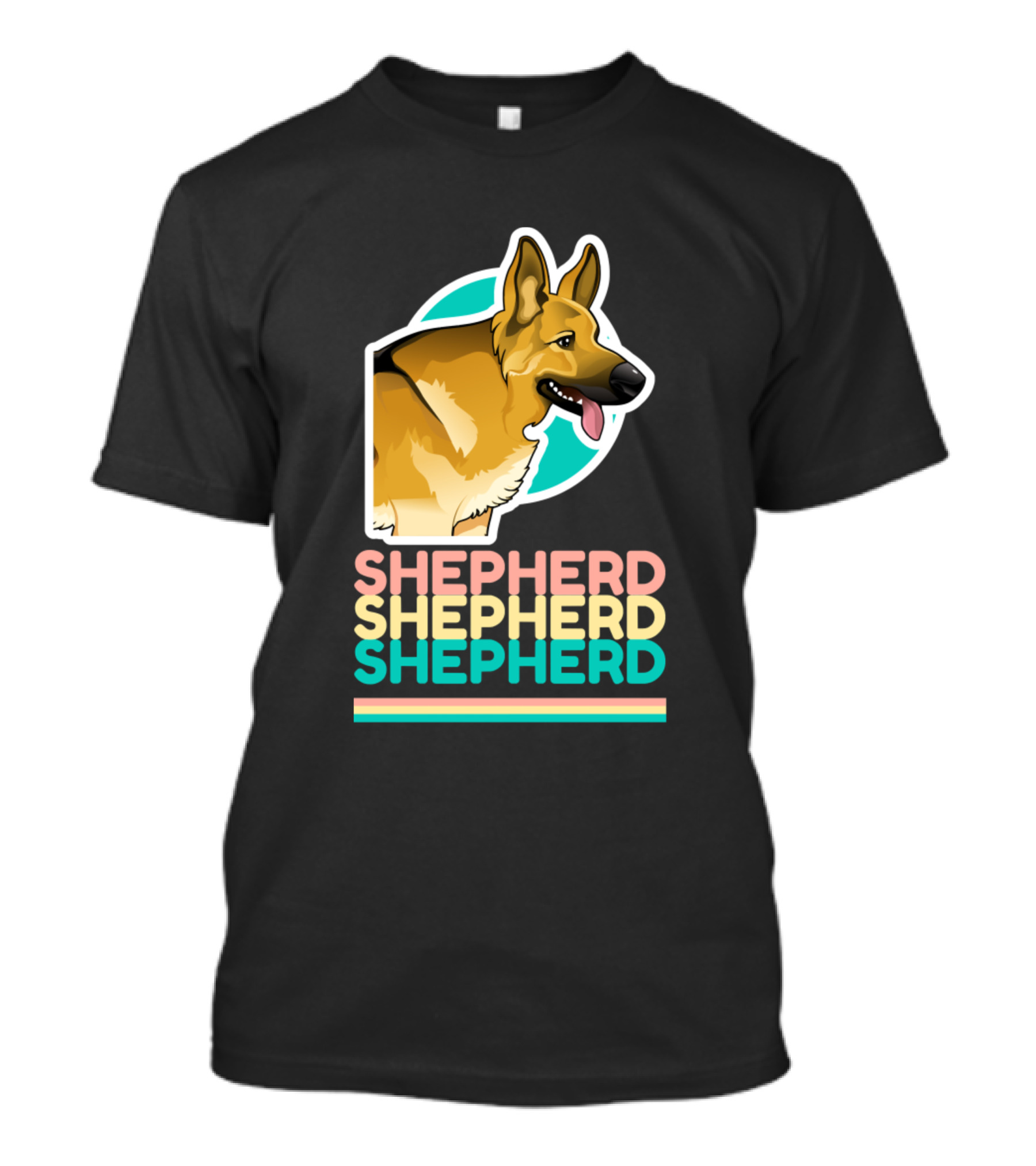 Shepherd Shepherd Shepherd Cute German Shepherd Dog T-Shirt