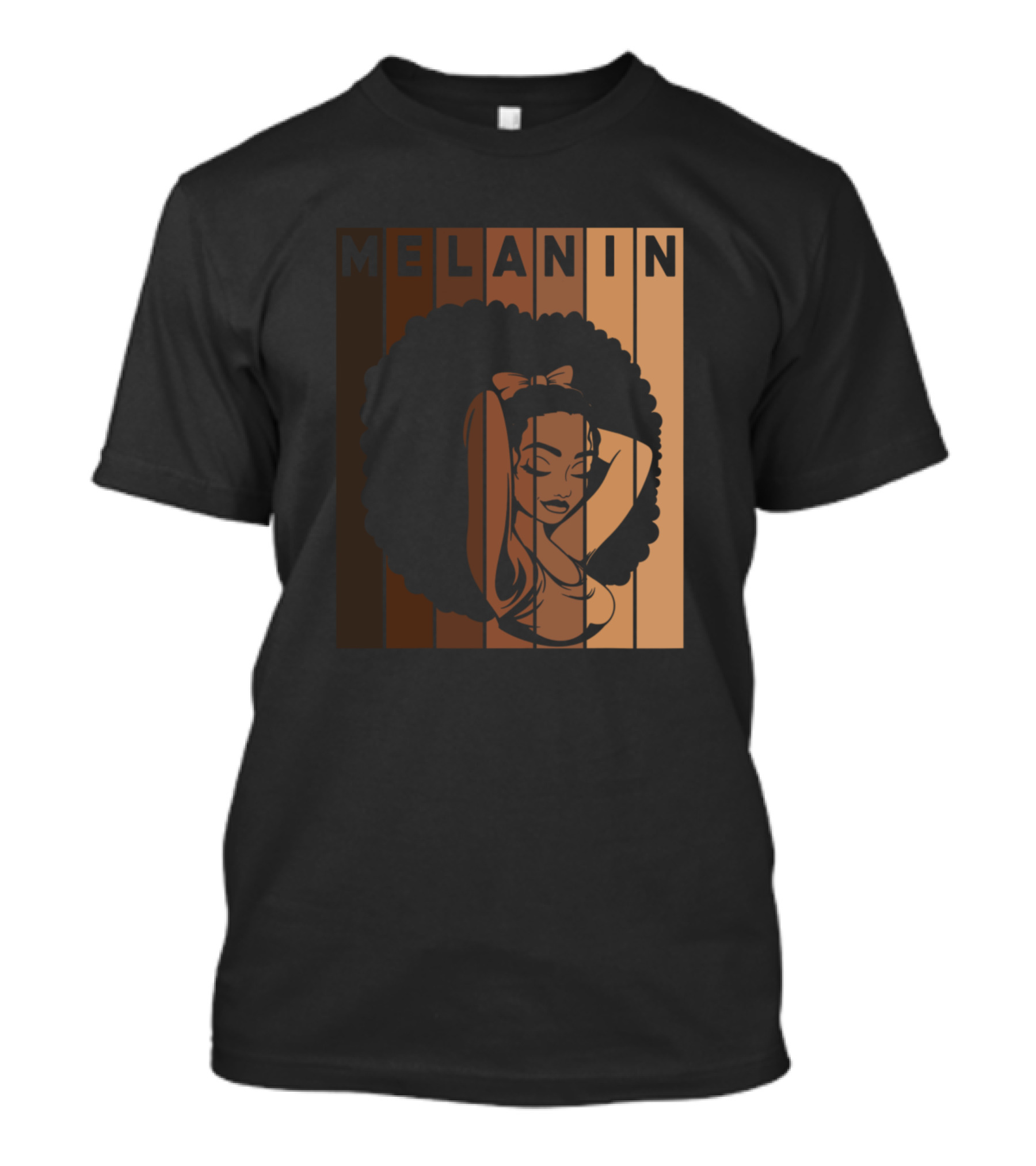 Melanin Afro Woman Christmas Wife T-Shirt