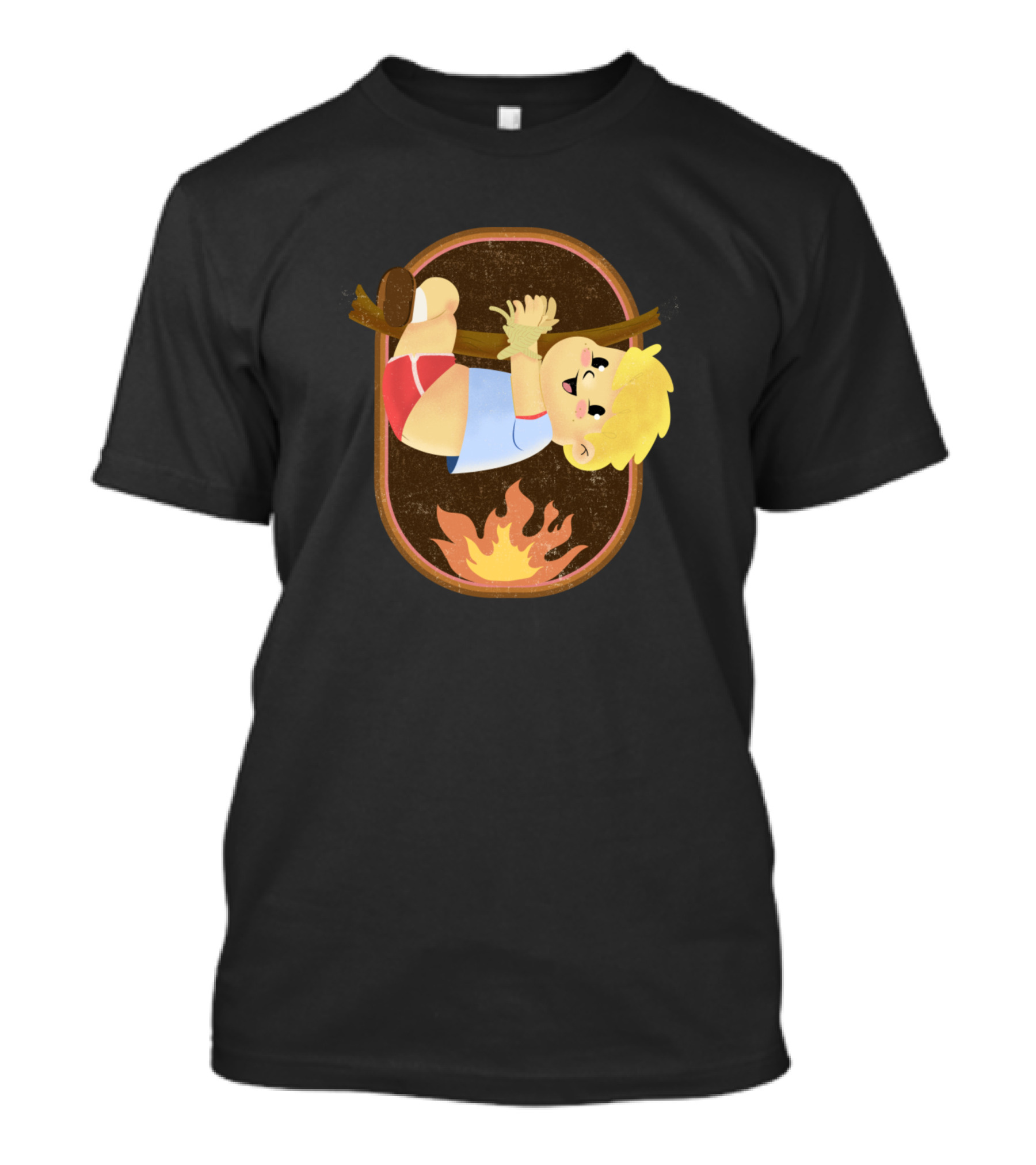 Tasty Nasty Boy Hanging Over Campfire T-Shirt
