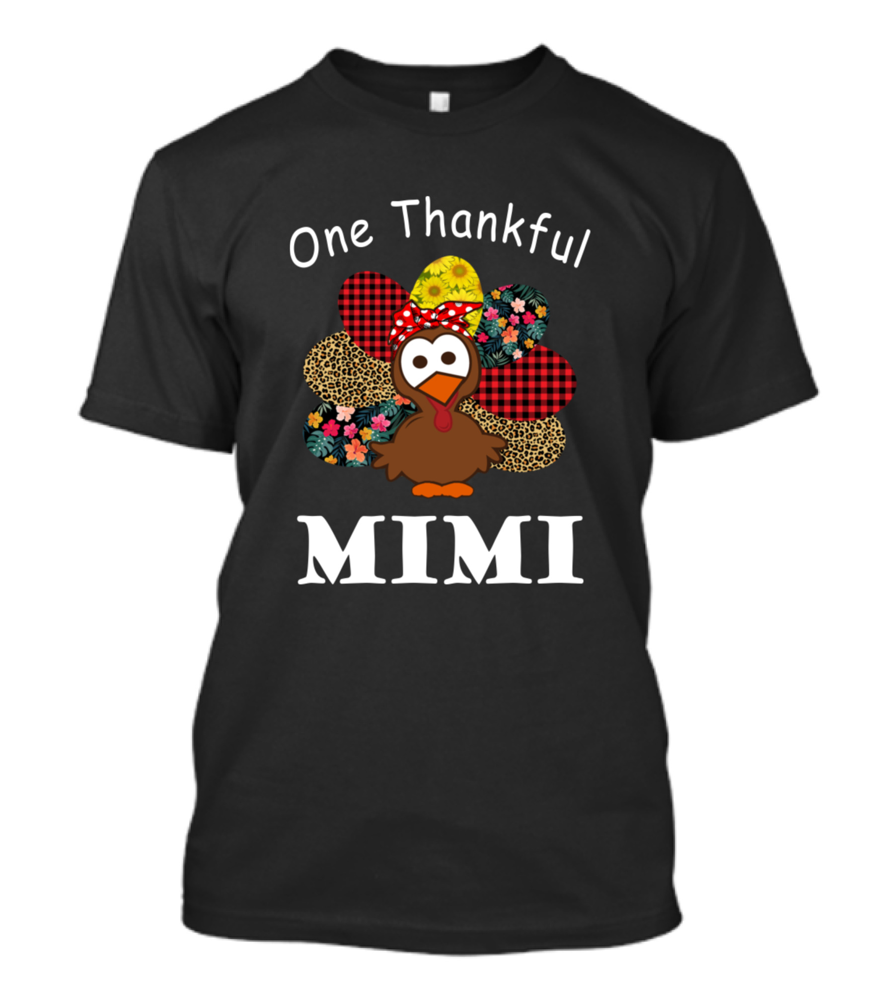 One Thankful Mimi Turkey Thanksgiving T-Shirt