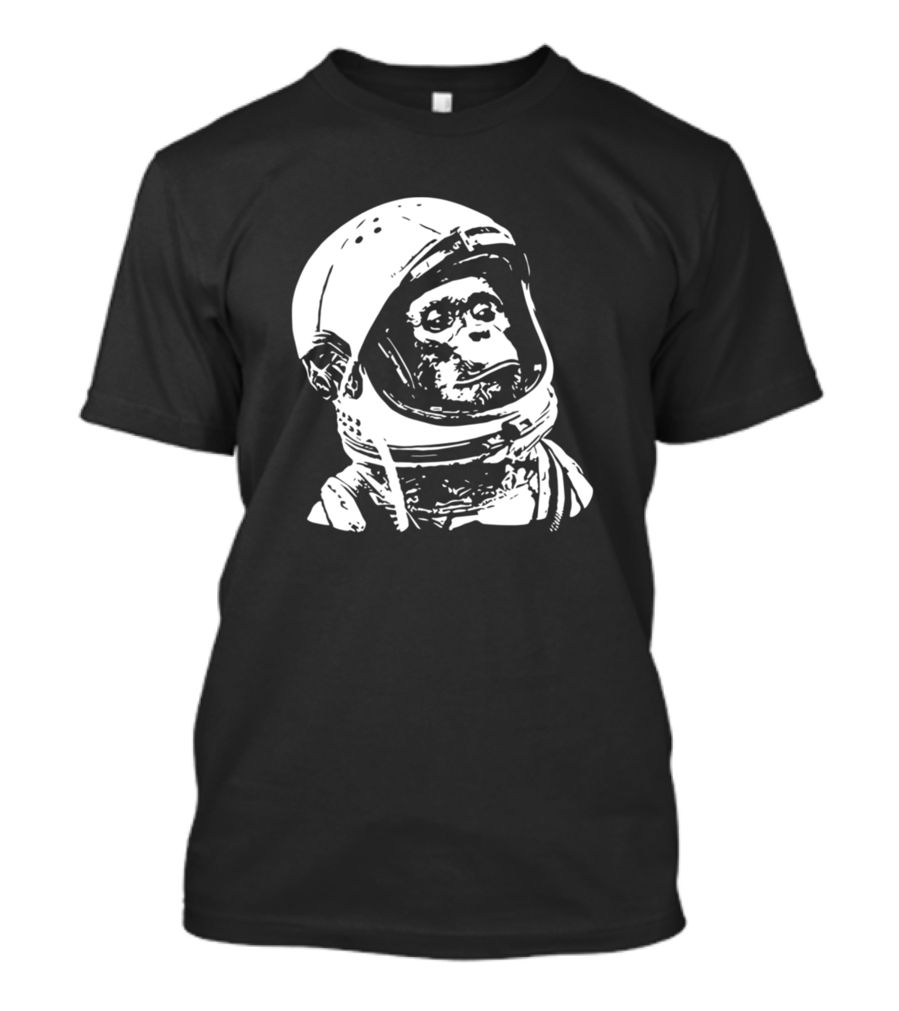 Vintage Astronaut Monkey Space Travel T-Shirt