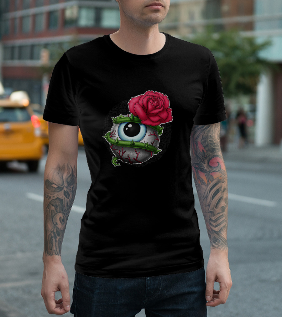 Eye of the Beholder Rose Wrapped in Thorns T-Shirt