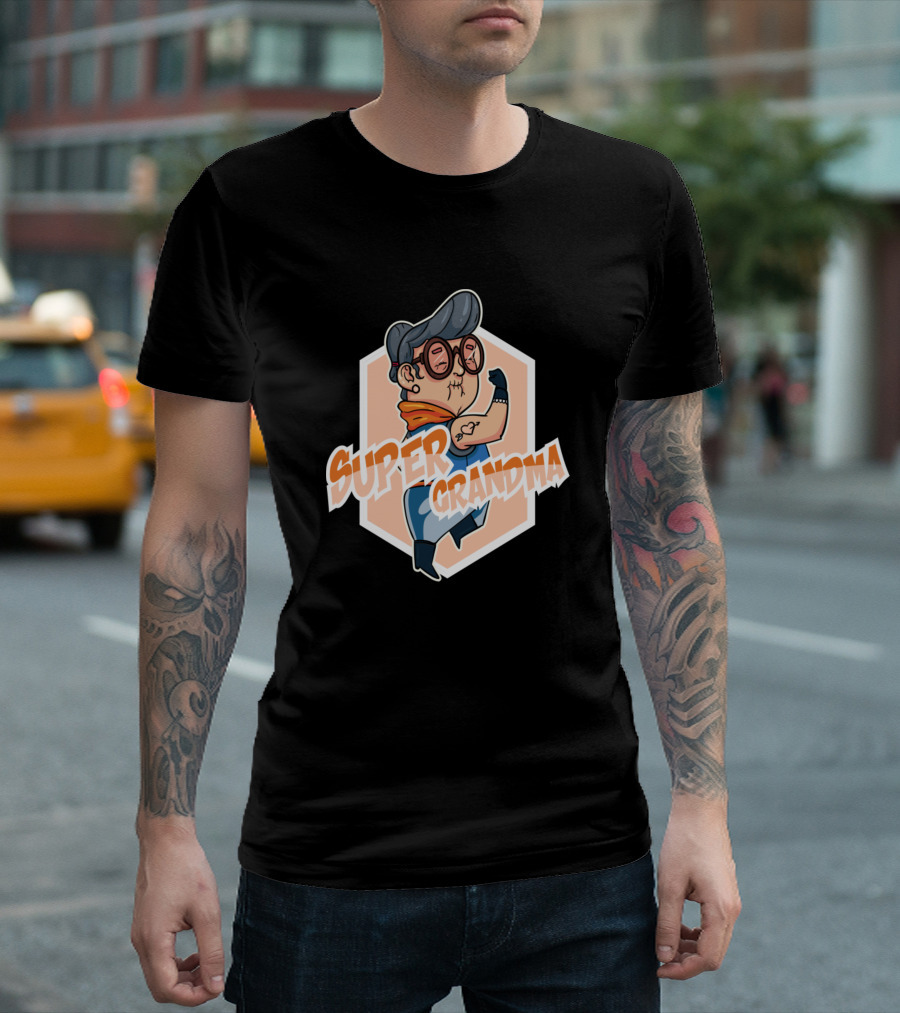 Super Grandma Hero Superhero Grandmother T-Shirt