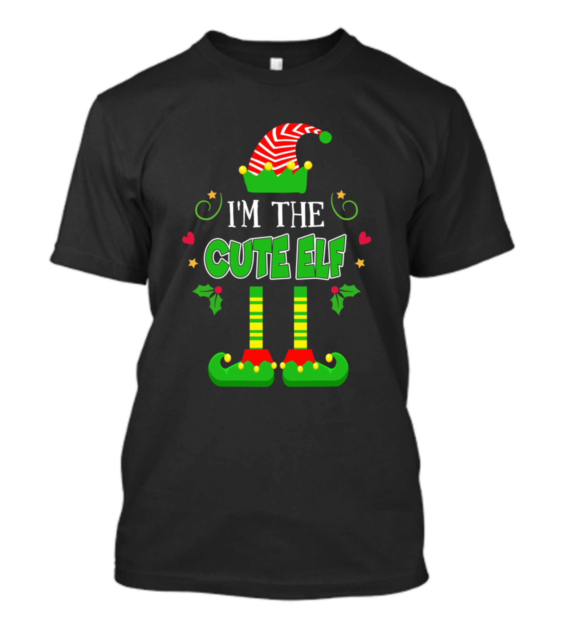 I'm The Cute Elf Matching Family Christmas Group T-Shirt