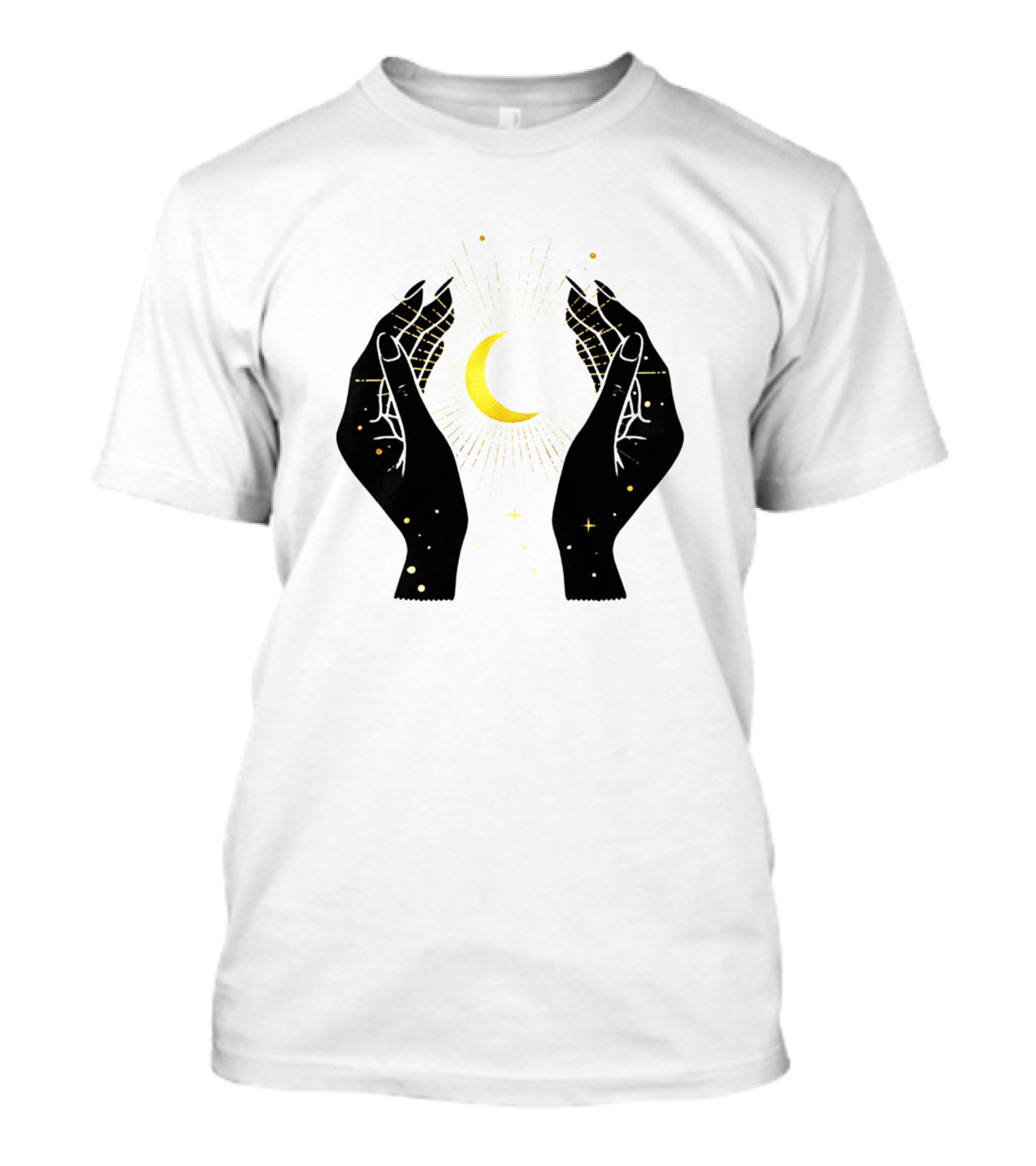 Celestial Moon Magic Aesthetic Hands Mystical Witchcraft T-Shirt