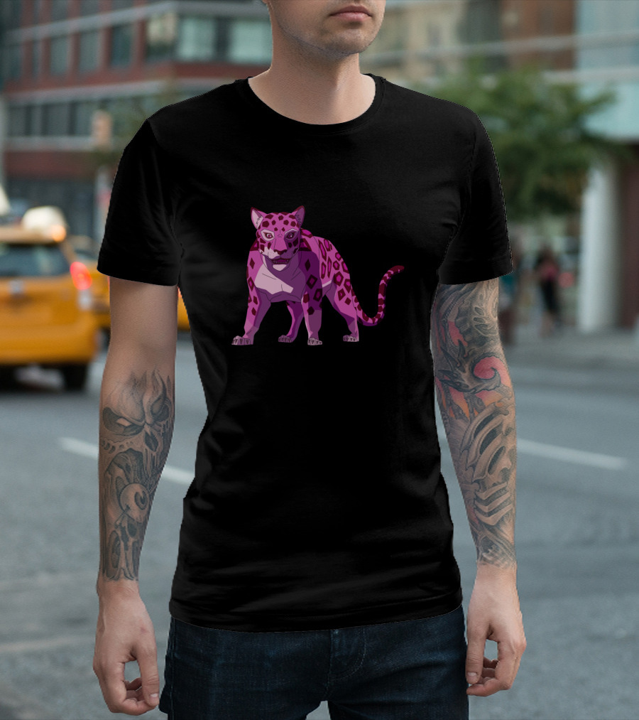 Mega Jaguar Kipo And The Age Of Wonderbeasts Pink Leopard T-Shirt