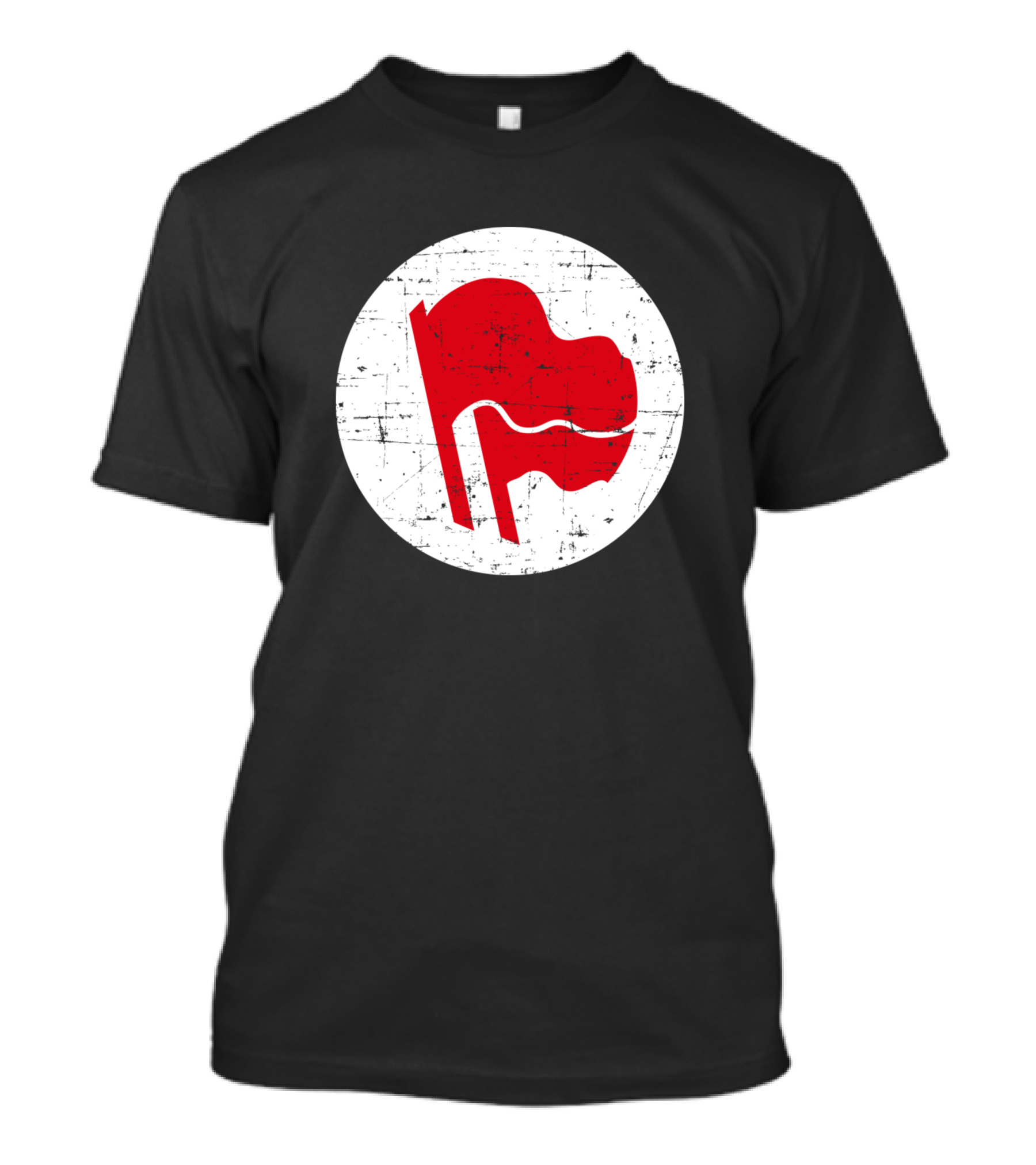 Antifa Antifascist Action Red Flags T-Shirt