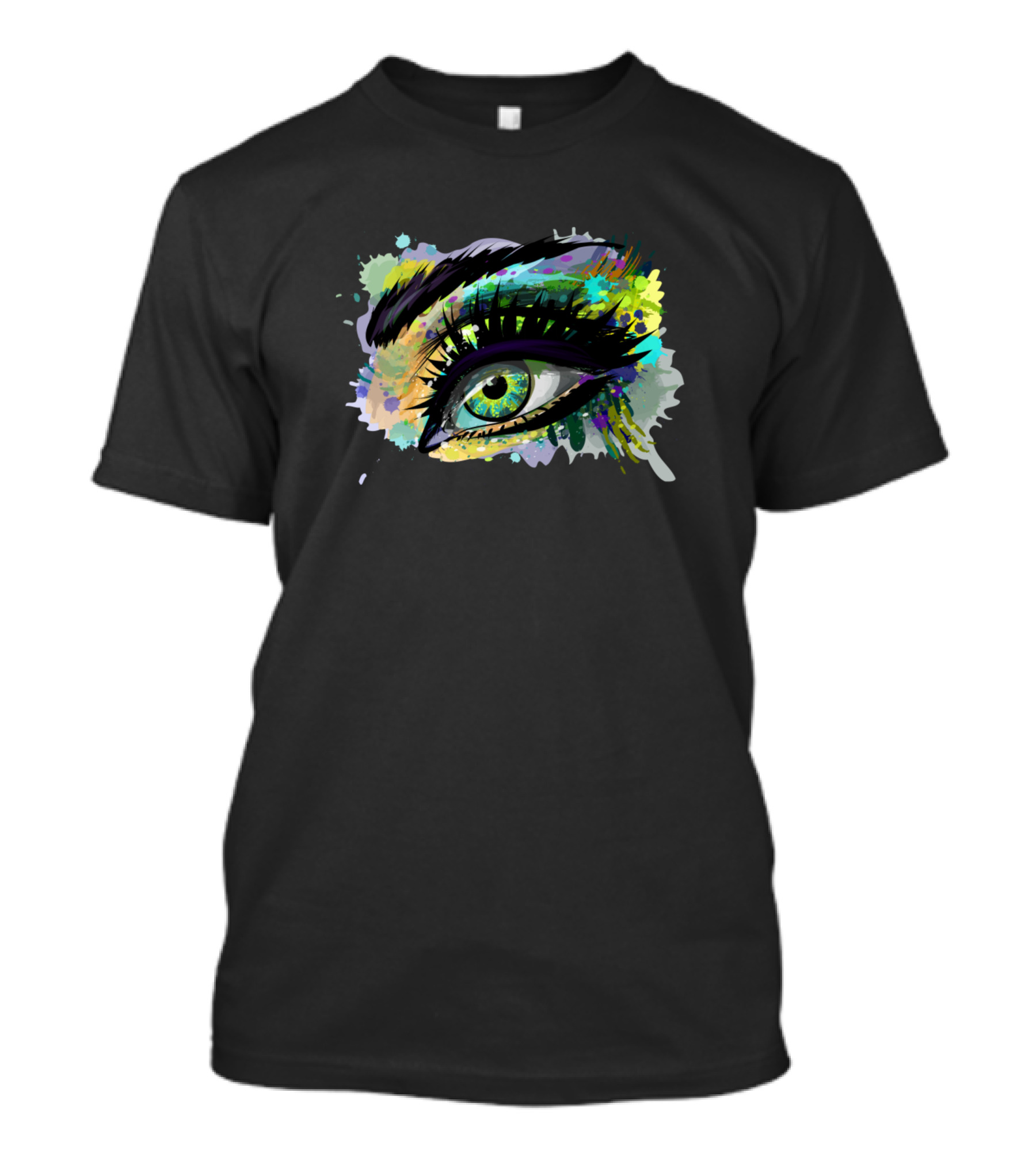 Beautiful Female Eye Eyebrow Eyelash Colorful T-Shirt