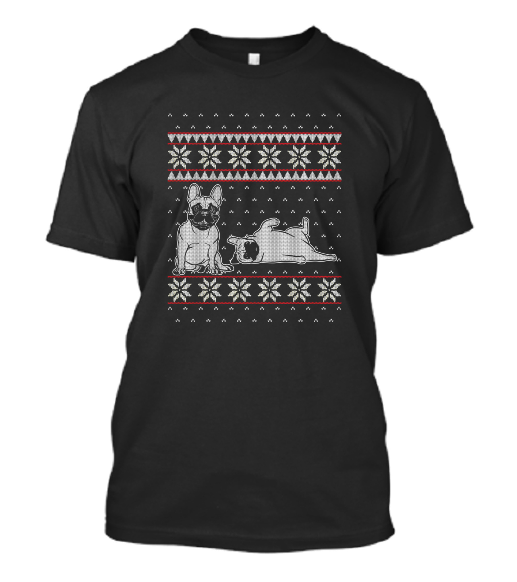 Bull Dog Ugly Christmas T-Shirt